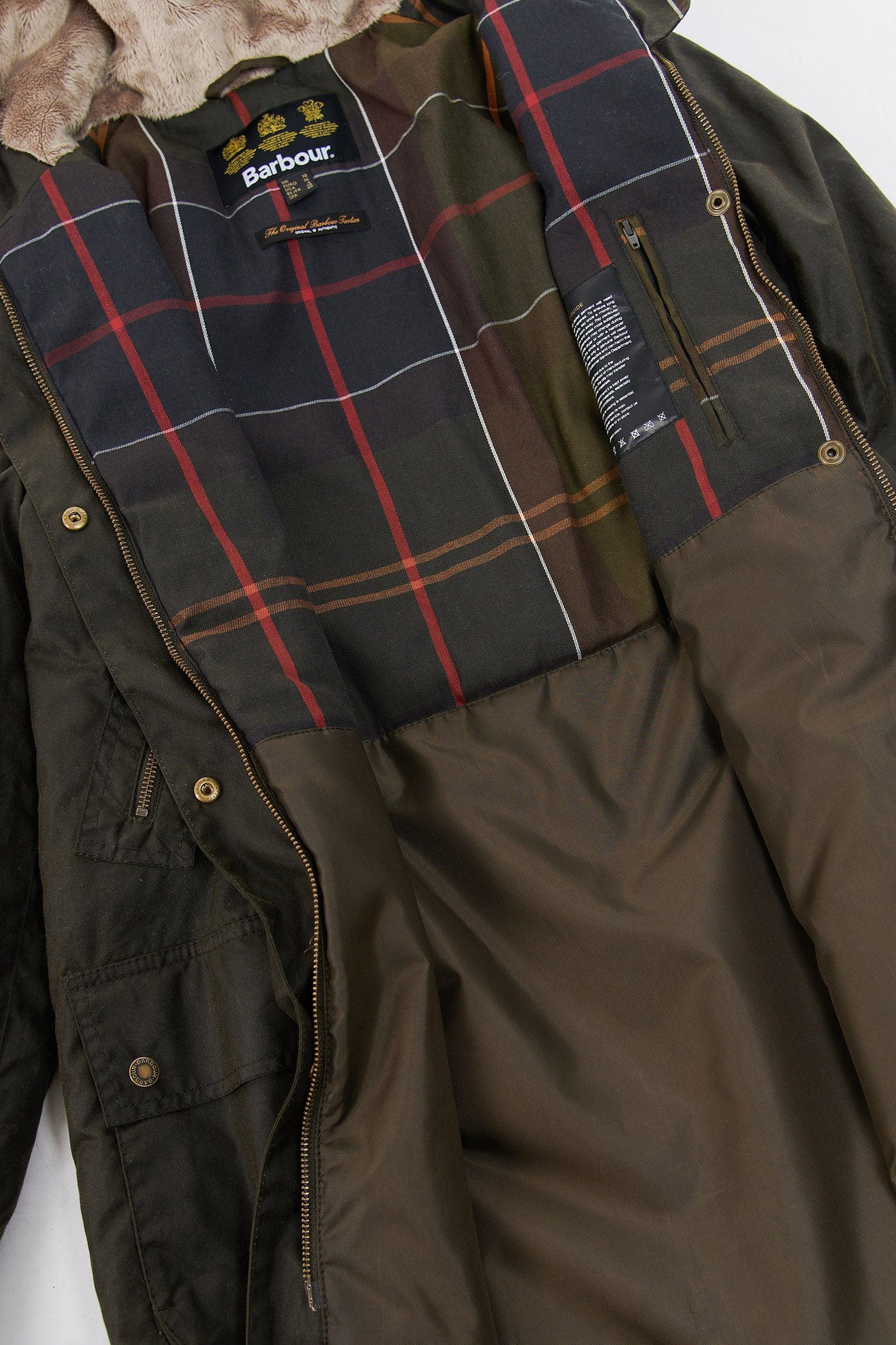 Barbour Stavia Wax Jacket - Olive/Classic