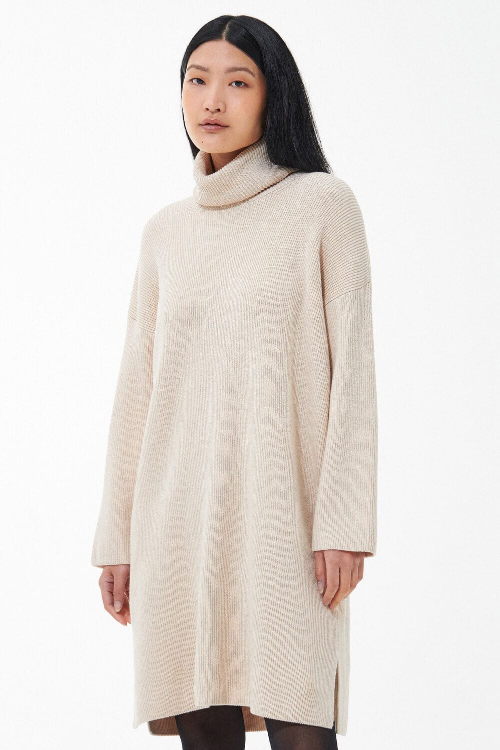 Barbour Stitch Knit Jumper Dress - Oatmeal