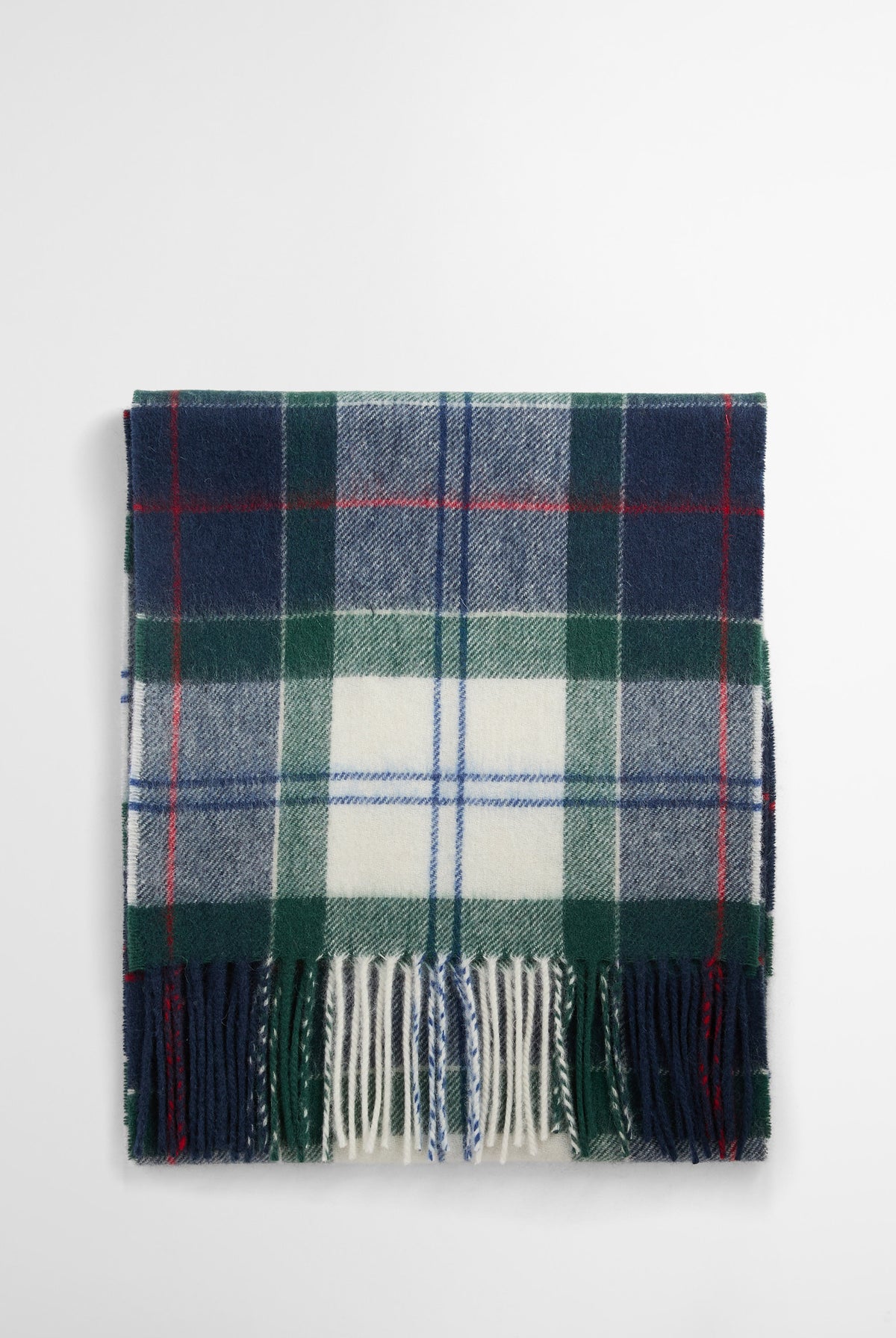 Barbour Tartan Lambswool/Cashmere Scarf - Lt Evergreen Tartan LSC0129_TN98_OS