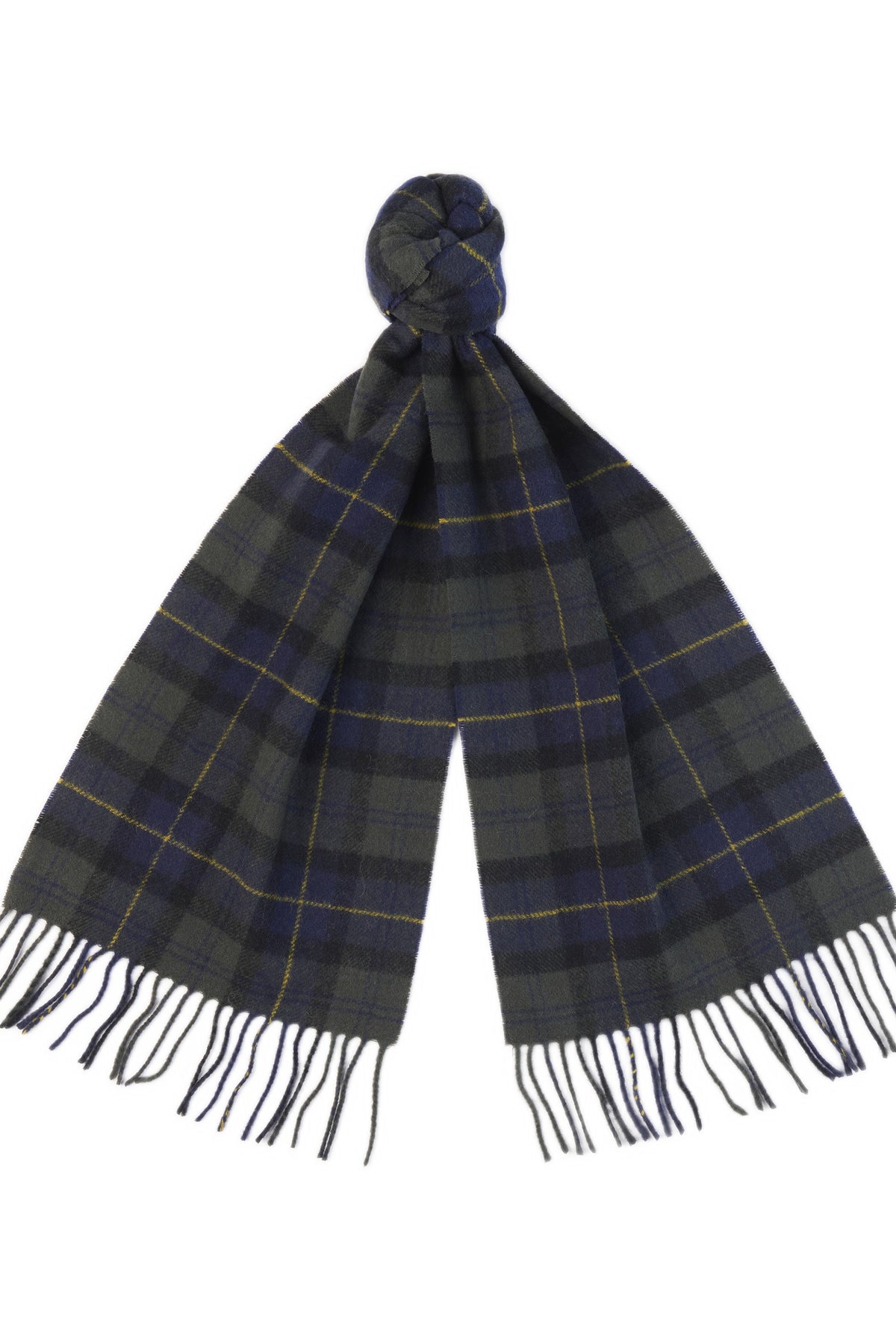 Barbour Tartan Lambswool Scarf - Olive Night USC0001_TN28_OS
