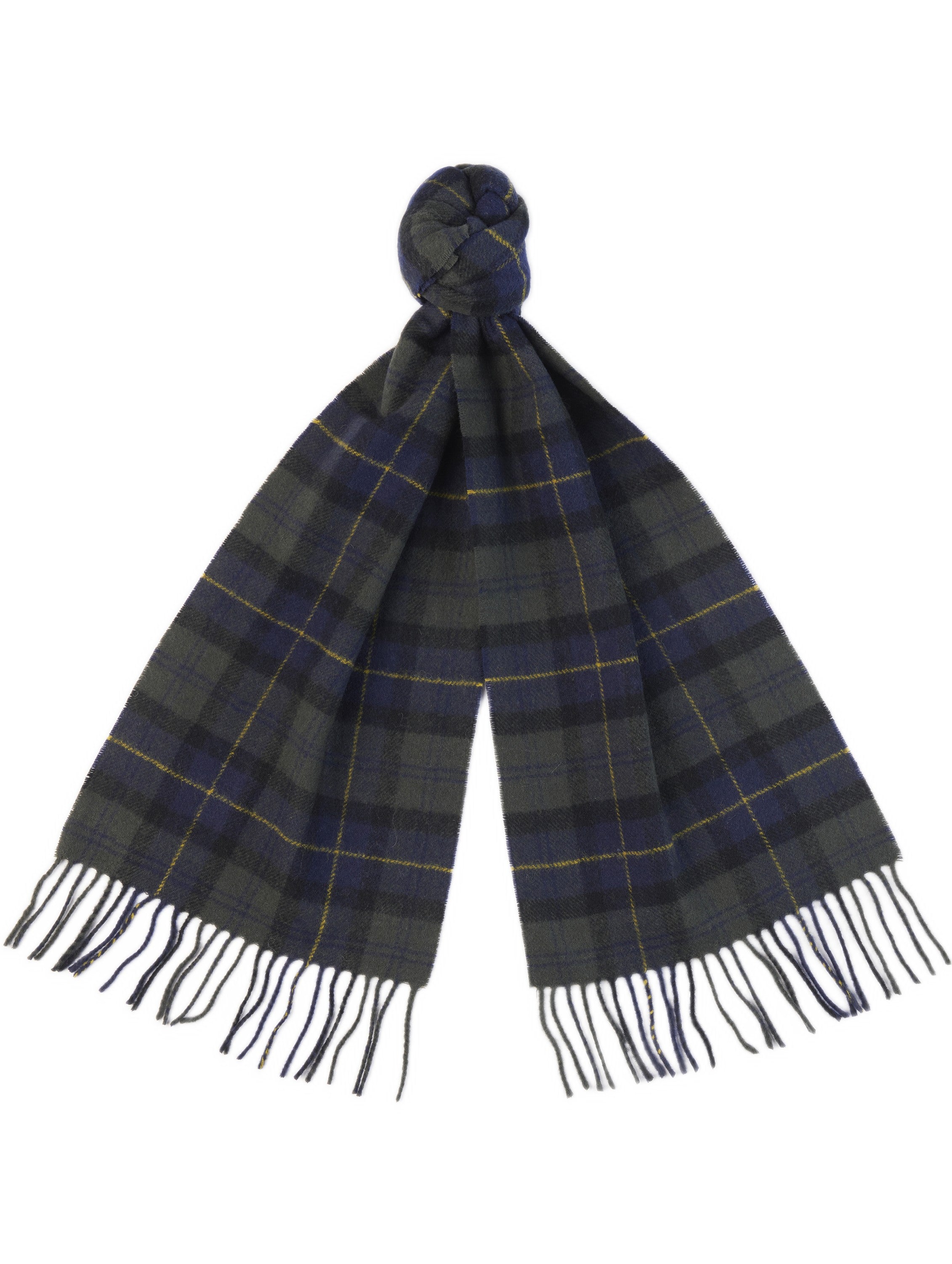 Barbour Tartan Lambswool Scarf - Olive Night USC0001_TN28_OS