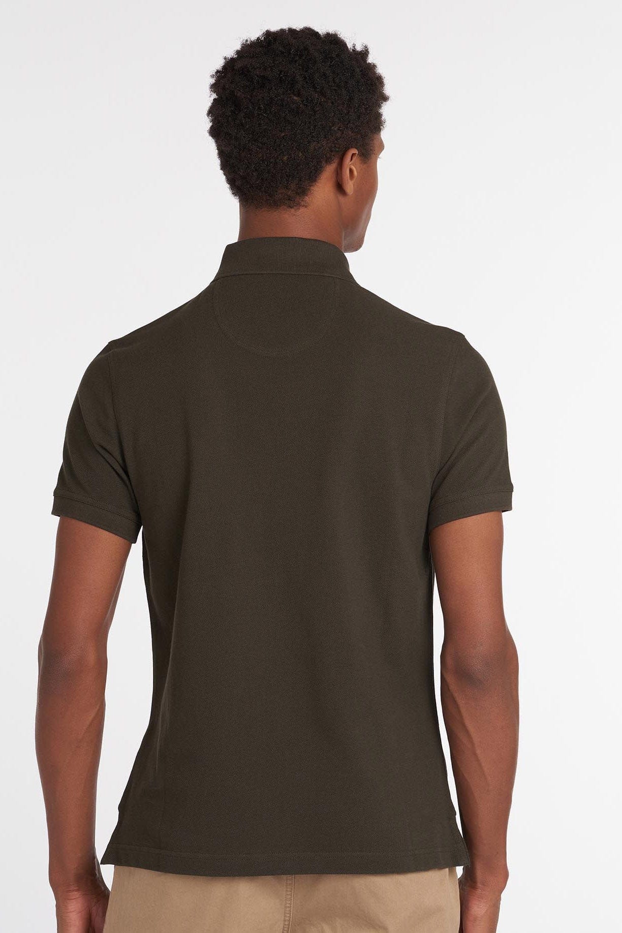 Barbour Tartan Pique Polo - Forest Green