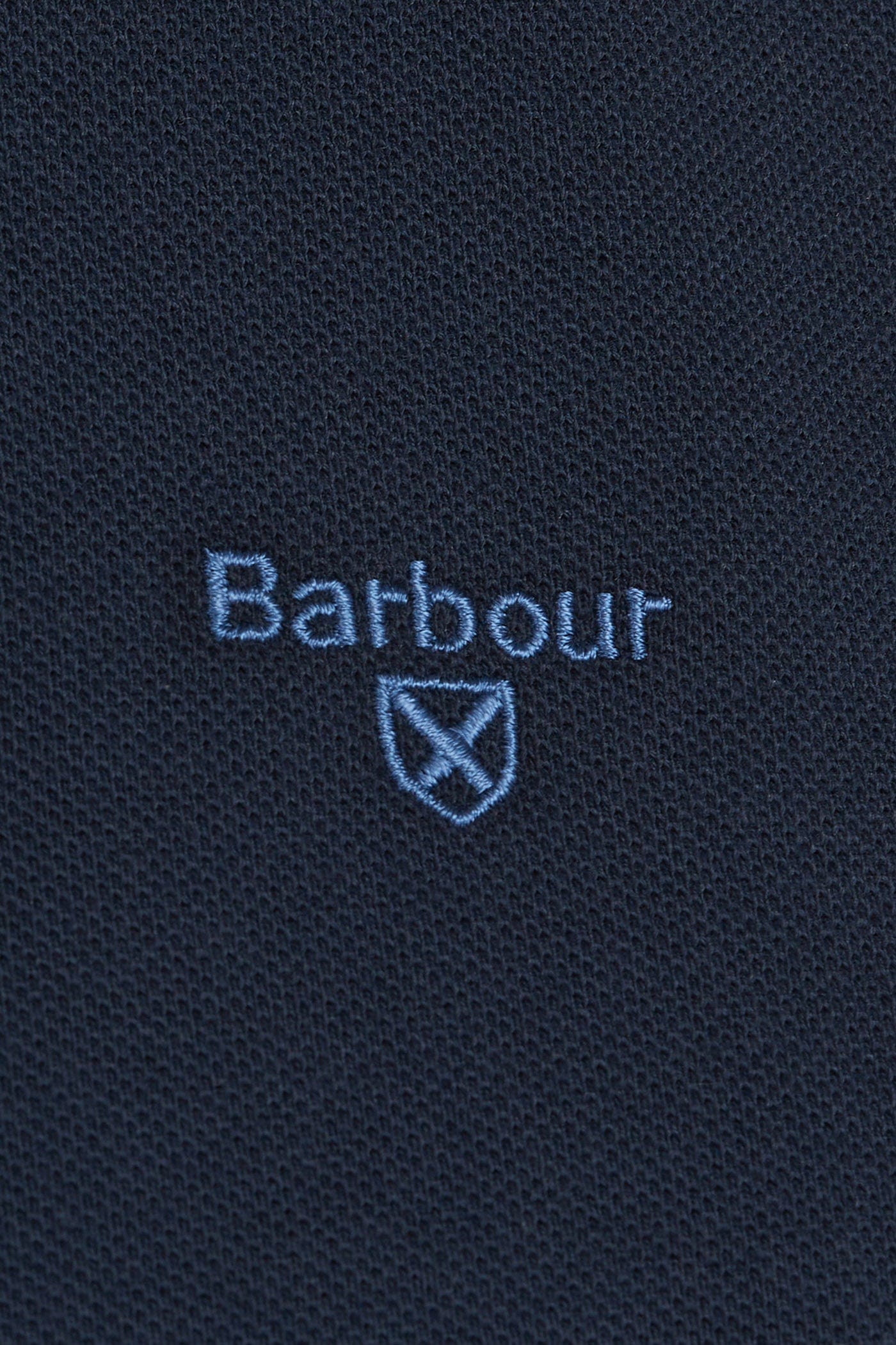 Barbour Tartan Pique Polo - Navy