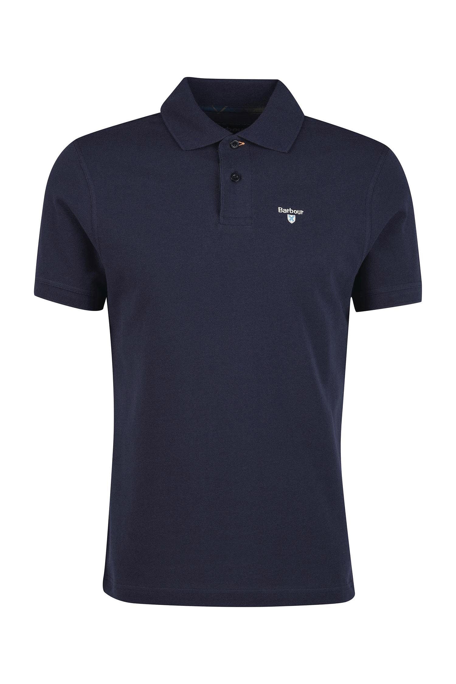 Barbour Tartan Pique Polo - Night Sky/Olive Night
