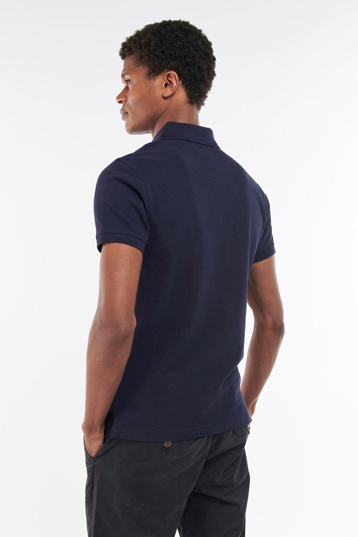Barbour Tartan Pique Polo - Night Sky/Olive Night