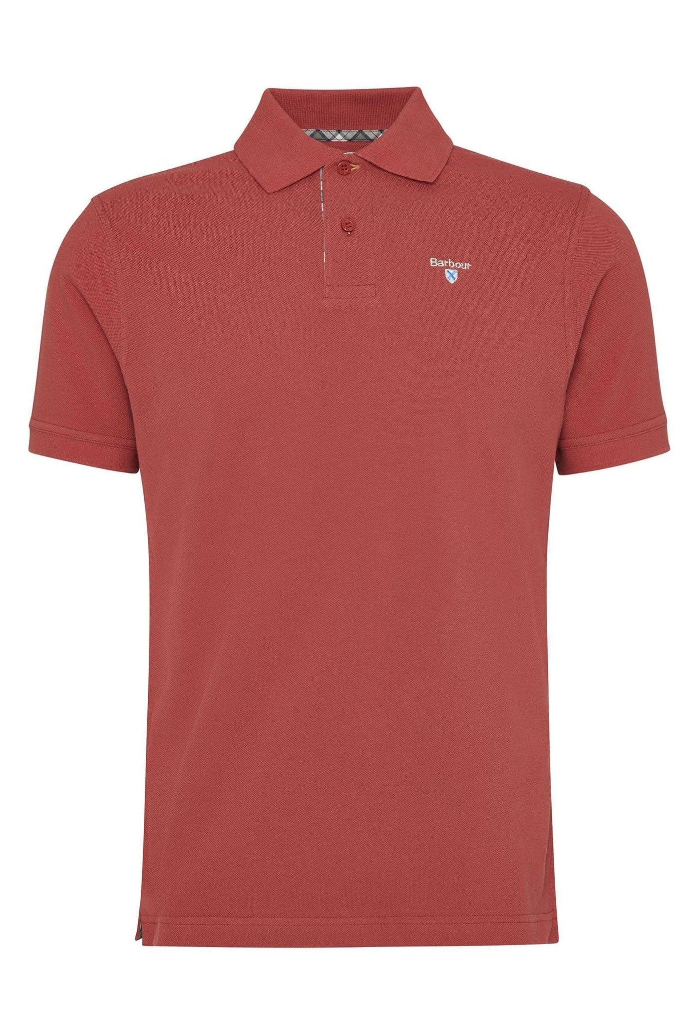 Barbour Tartan Pique Polo - Red Spice