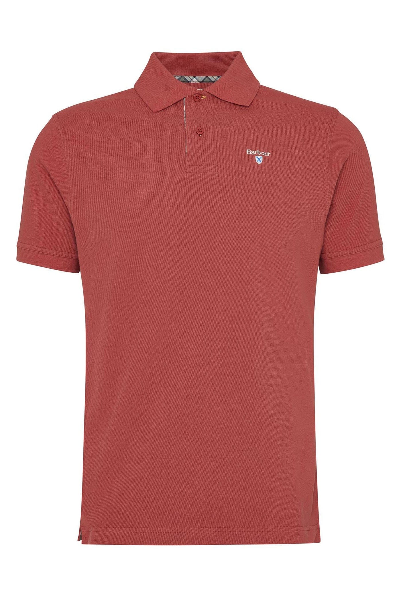 Barbour Tartan Pique Polo - Red Spice