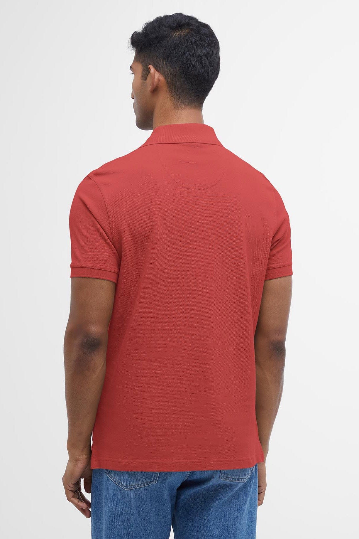 Barbour Tartan Pique Polo - Red Spice