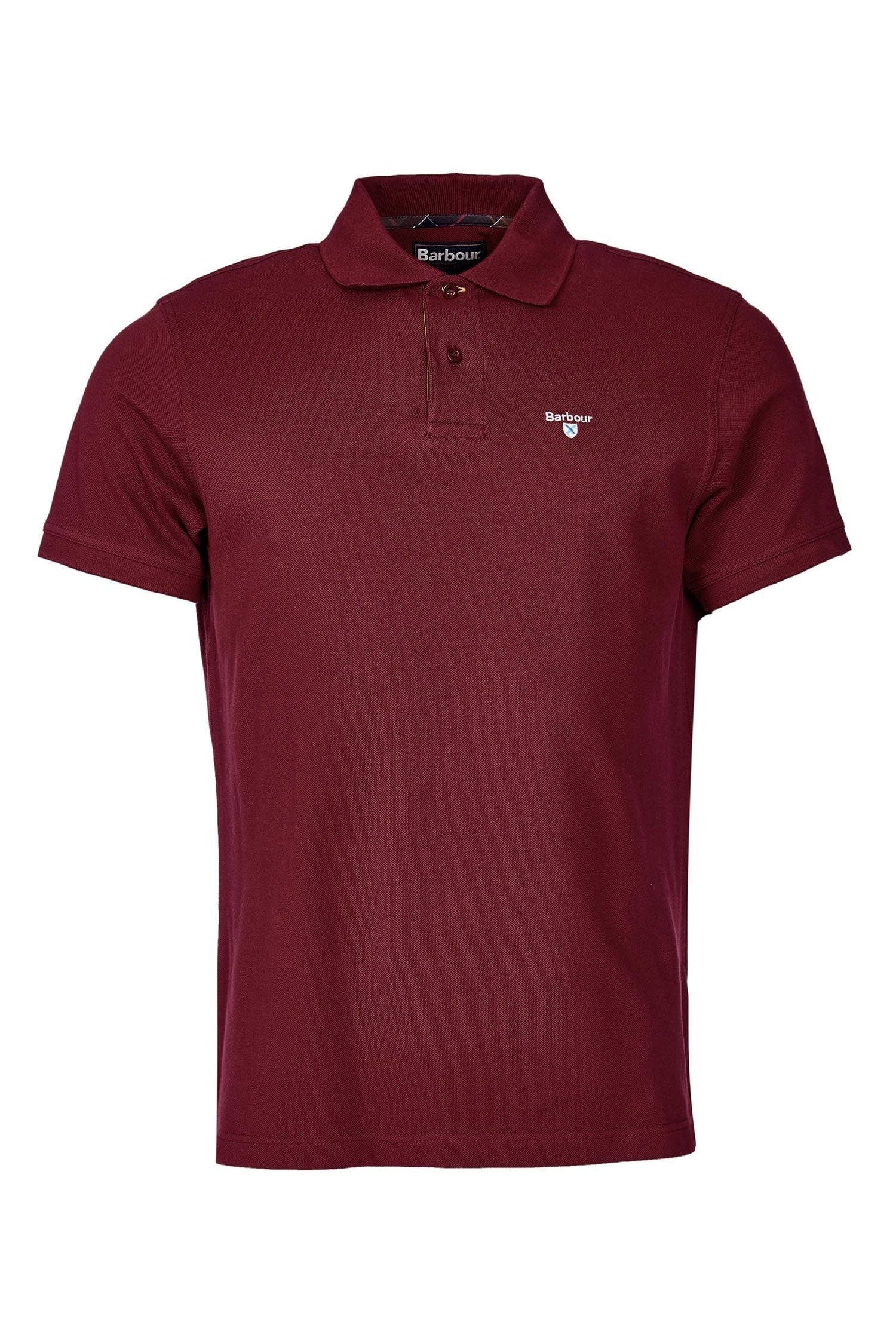Barbour Tartan Pique Polo - Ruby