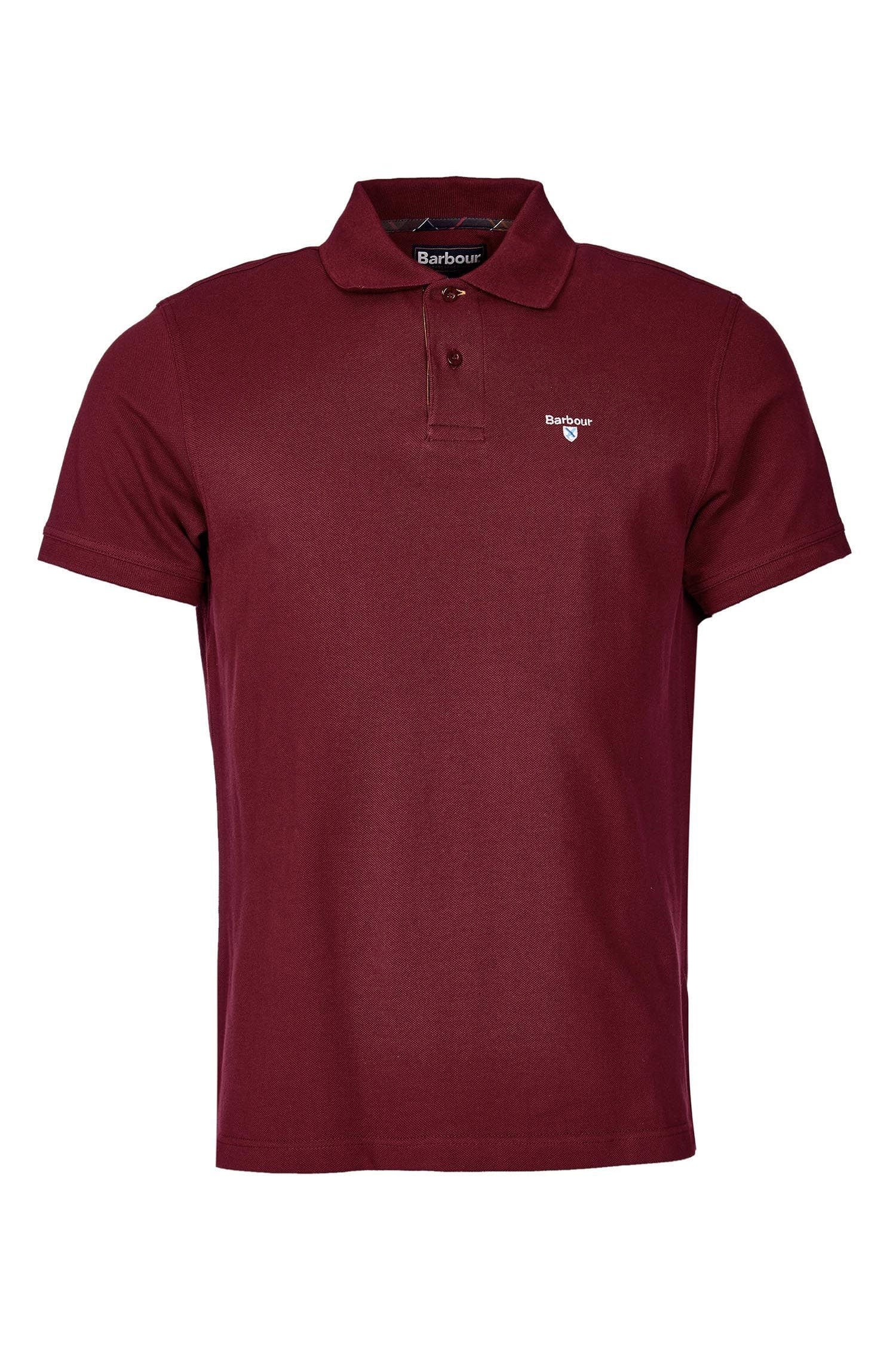 Barbour Tartan Pique Polo - Ruby