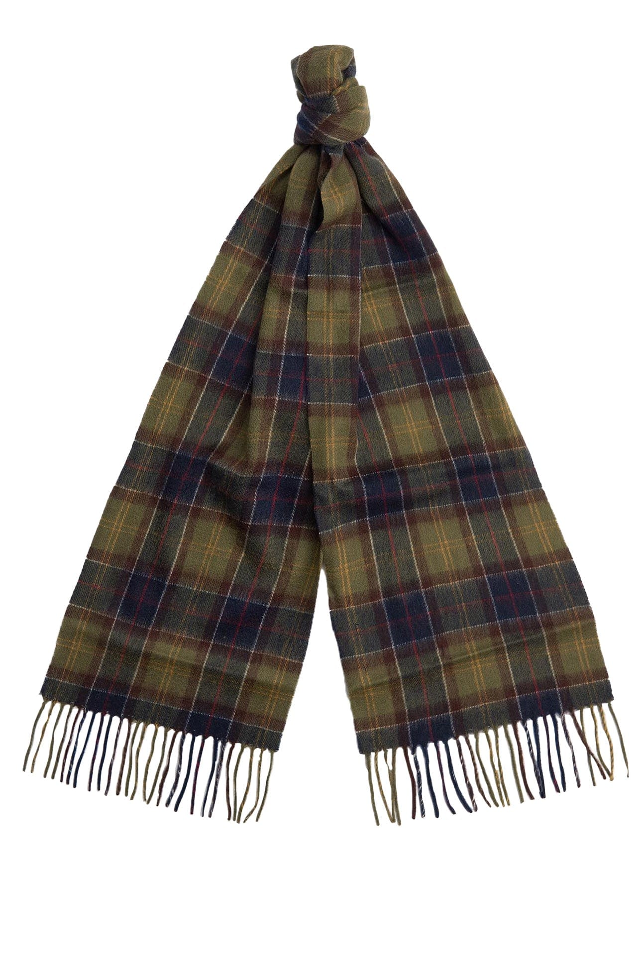 Barbour Tartan Scarf & Glove Gift Set - Classic/Olive MGS0018_TN11_OS