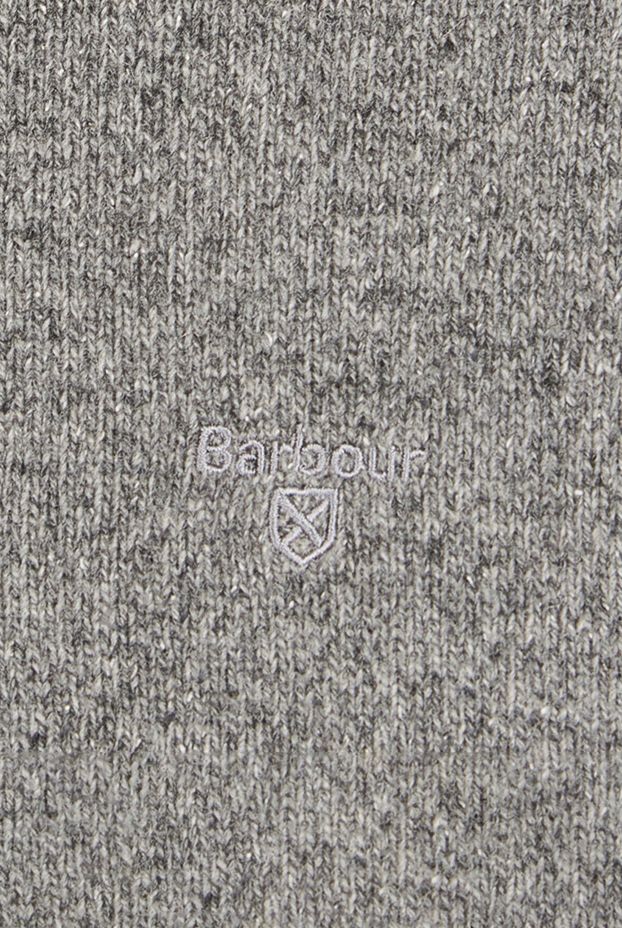Barbour Tisbury Half Zip Knitted Jumper - Grey