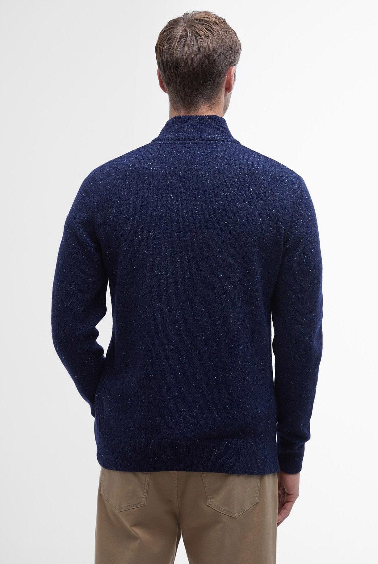 Barbour Tisbury Half Zip Knitted Jumper - Navy