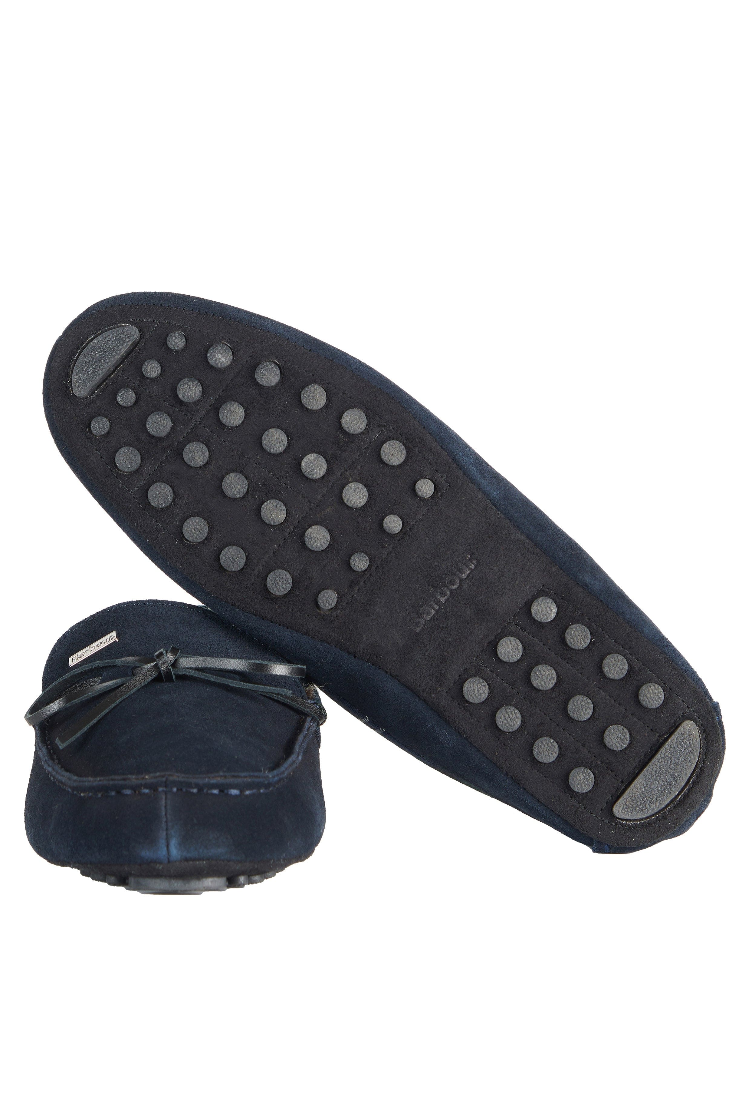 Barbour Tueart Slippers - Navy Suede