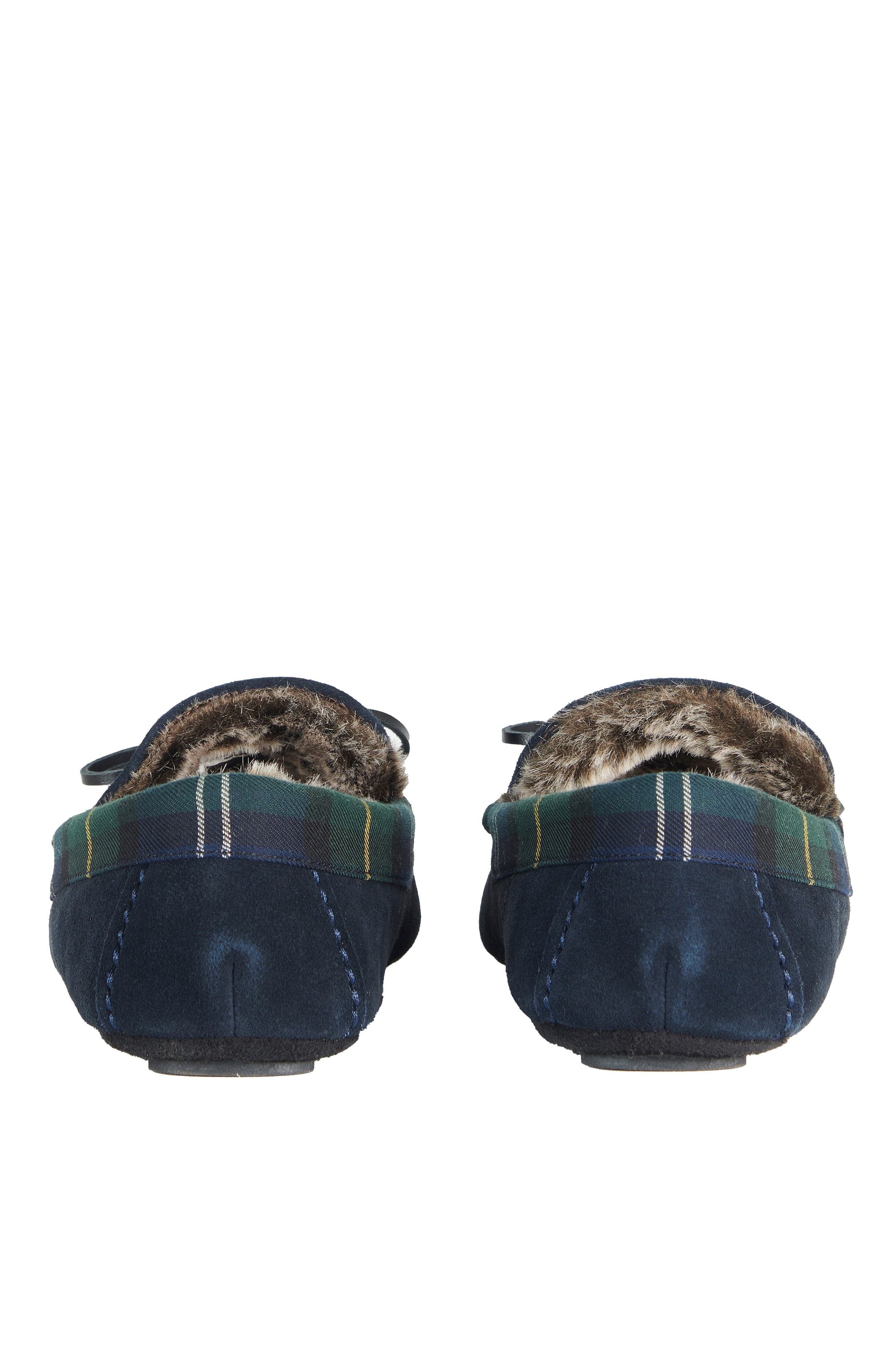 Barbour Tueart Slippers - Navy Suede