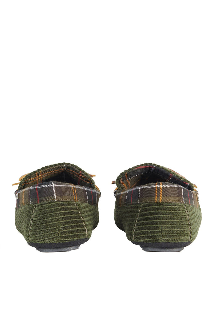 Barbour Tueart Slippers - Olive Cord