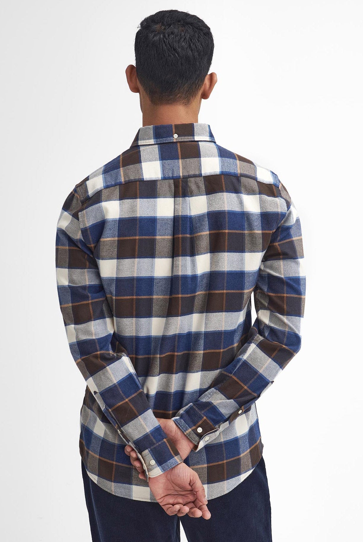 Barbour Valley Tailored Brushed Cotton Shirt - Ecru