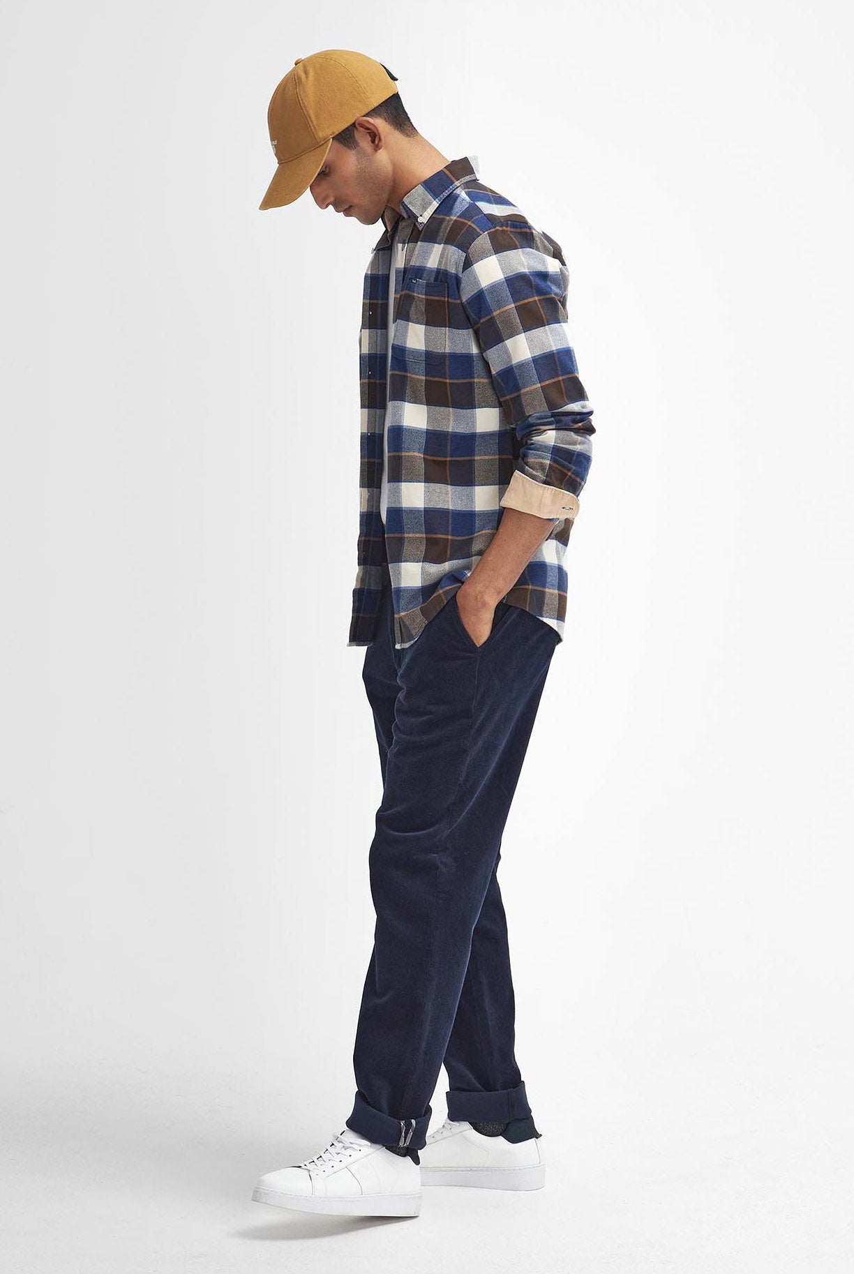 Barbour Valley Tailored Brushed Cotton Shirt - Ecru