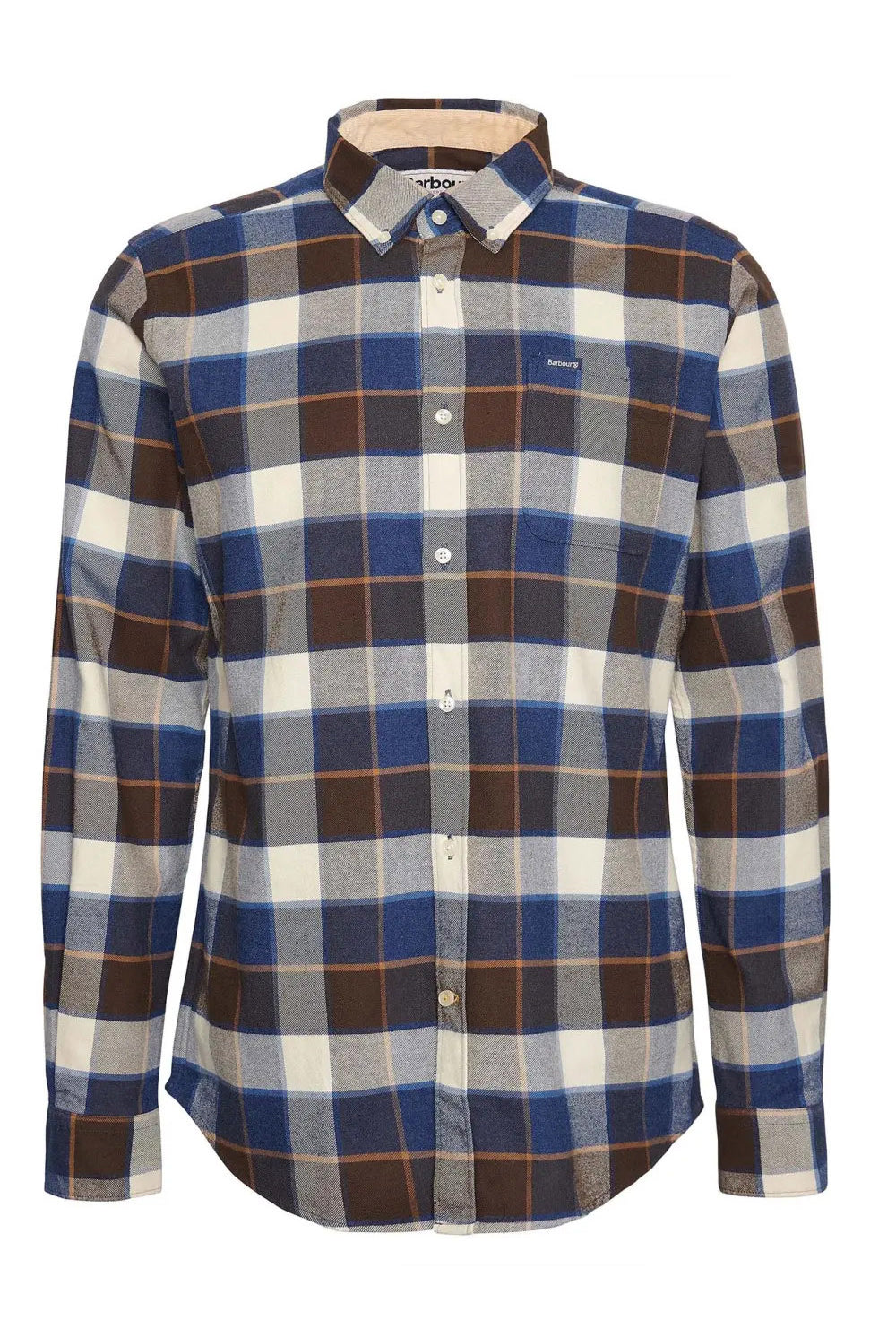 Barbour Valley Tailored Brushed Cotton Shirt - Ecru