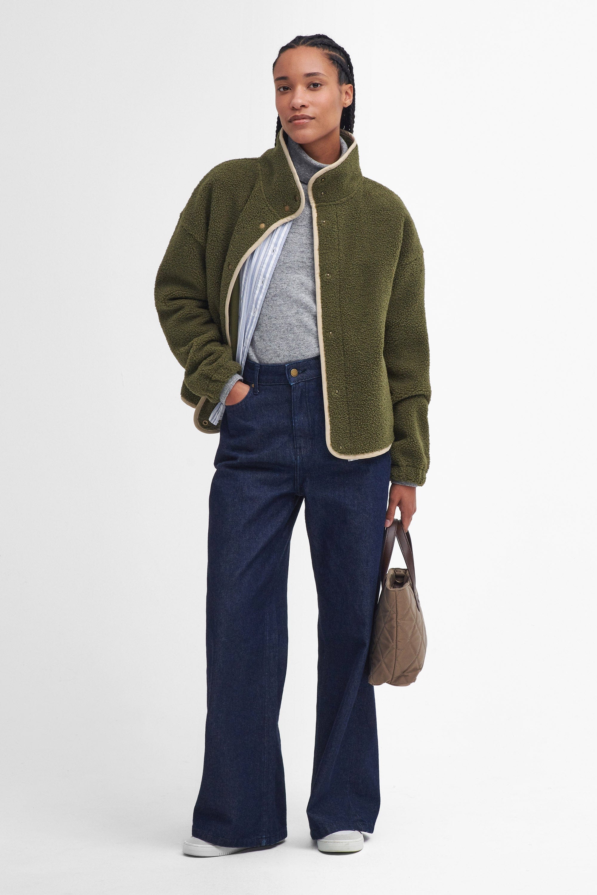 Barbour Violetta Fleece - Dark Moss