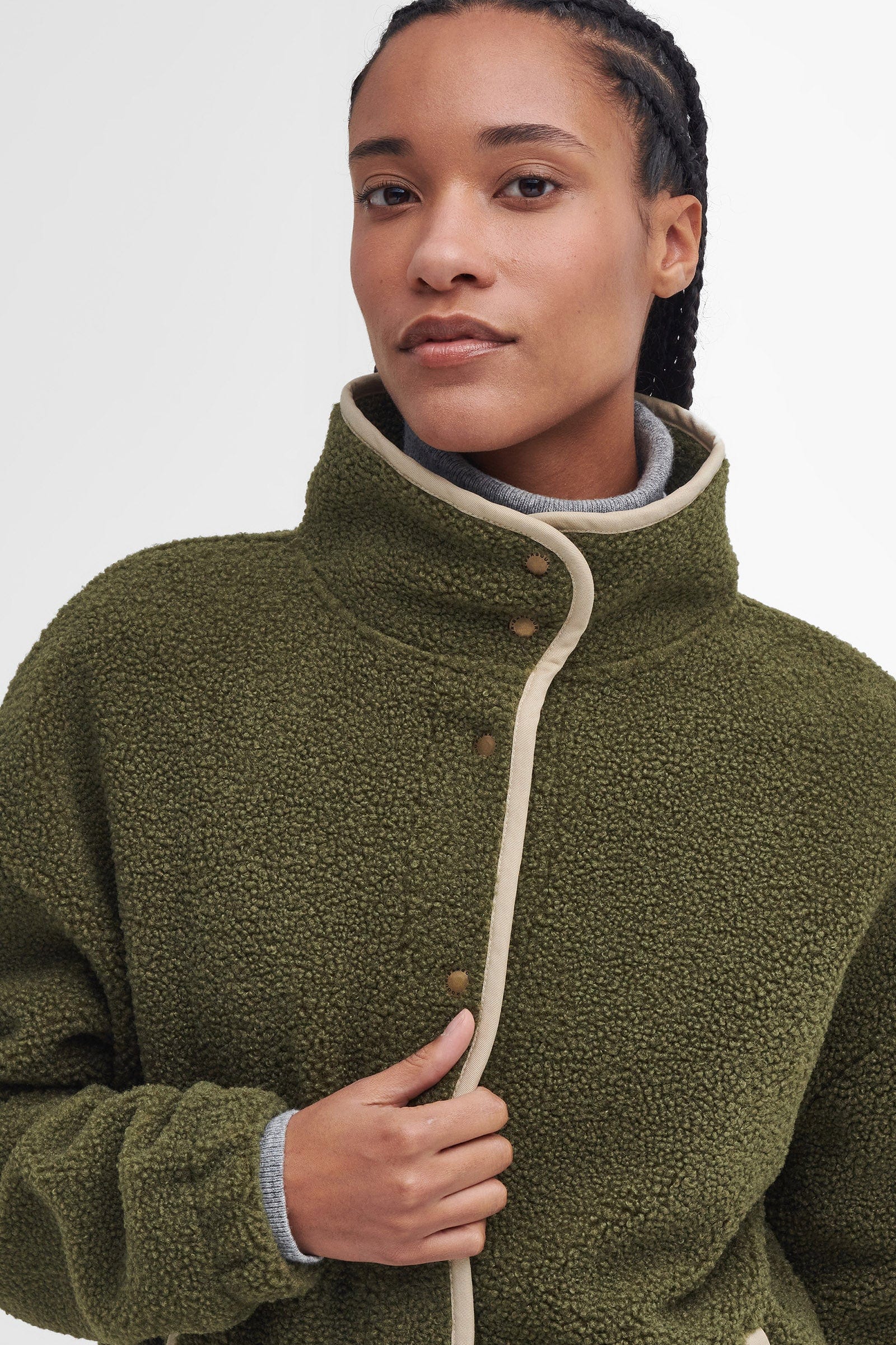 Barbour Violetta Fleece - Dark Moss