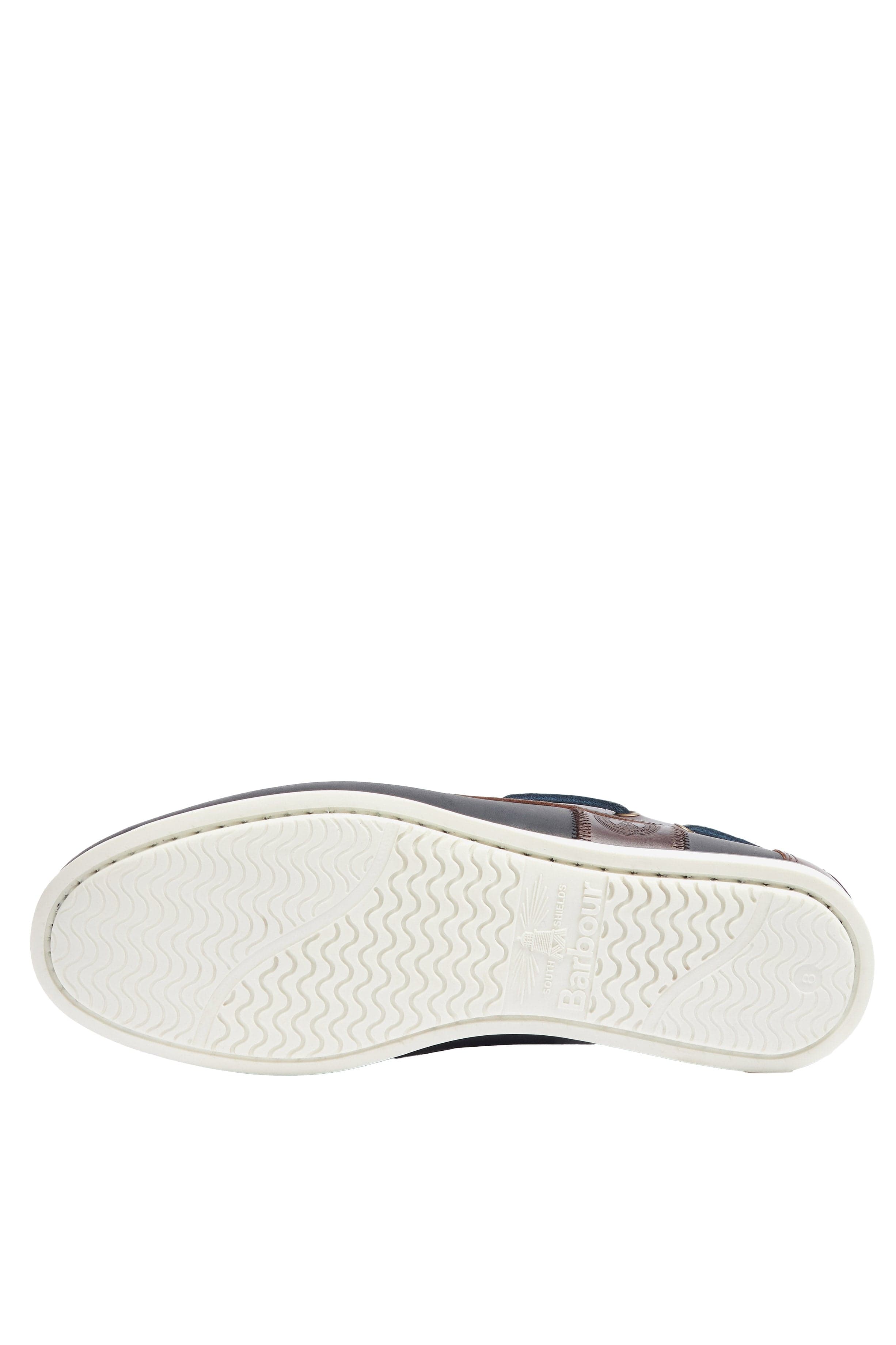 Barbour Wake Boat Shoes - Navy/Brown