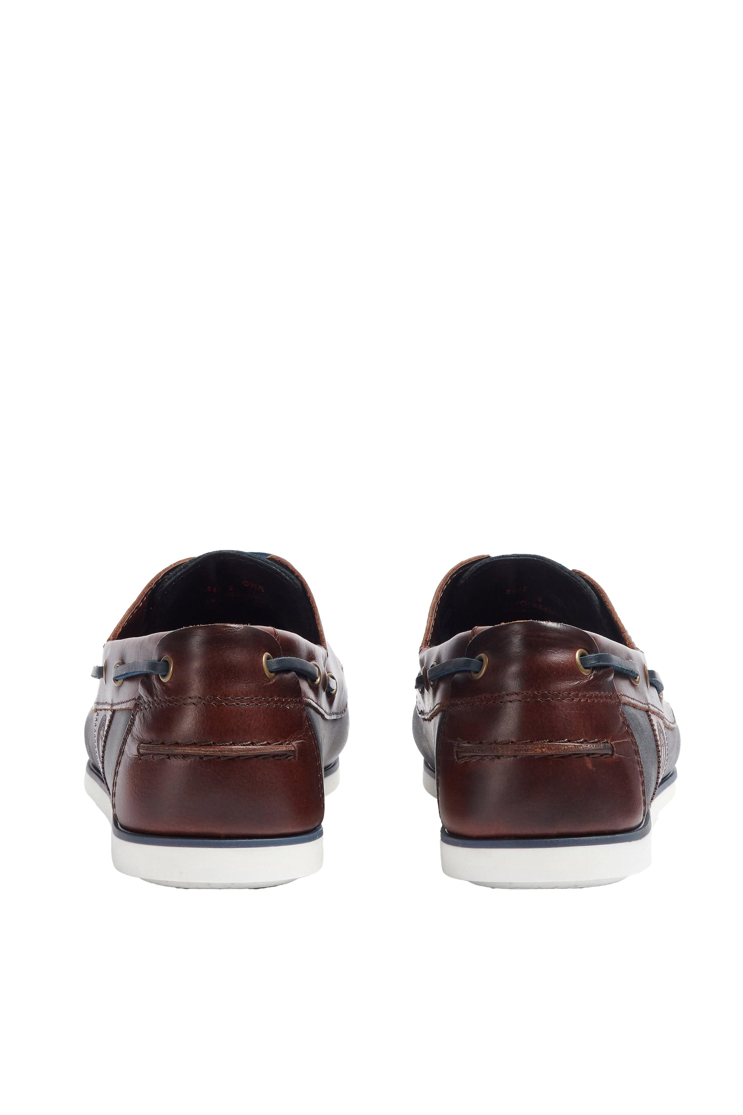 Barbour Wake Boat Shoes - Navy/Brown