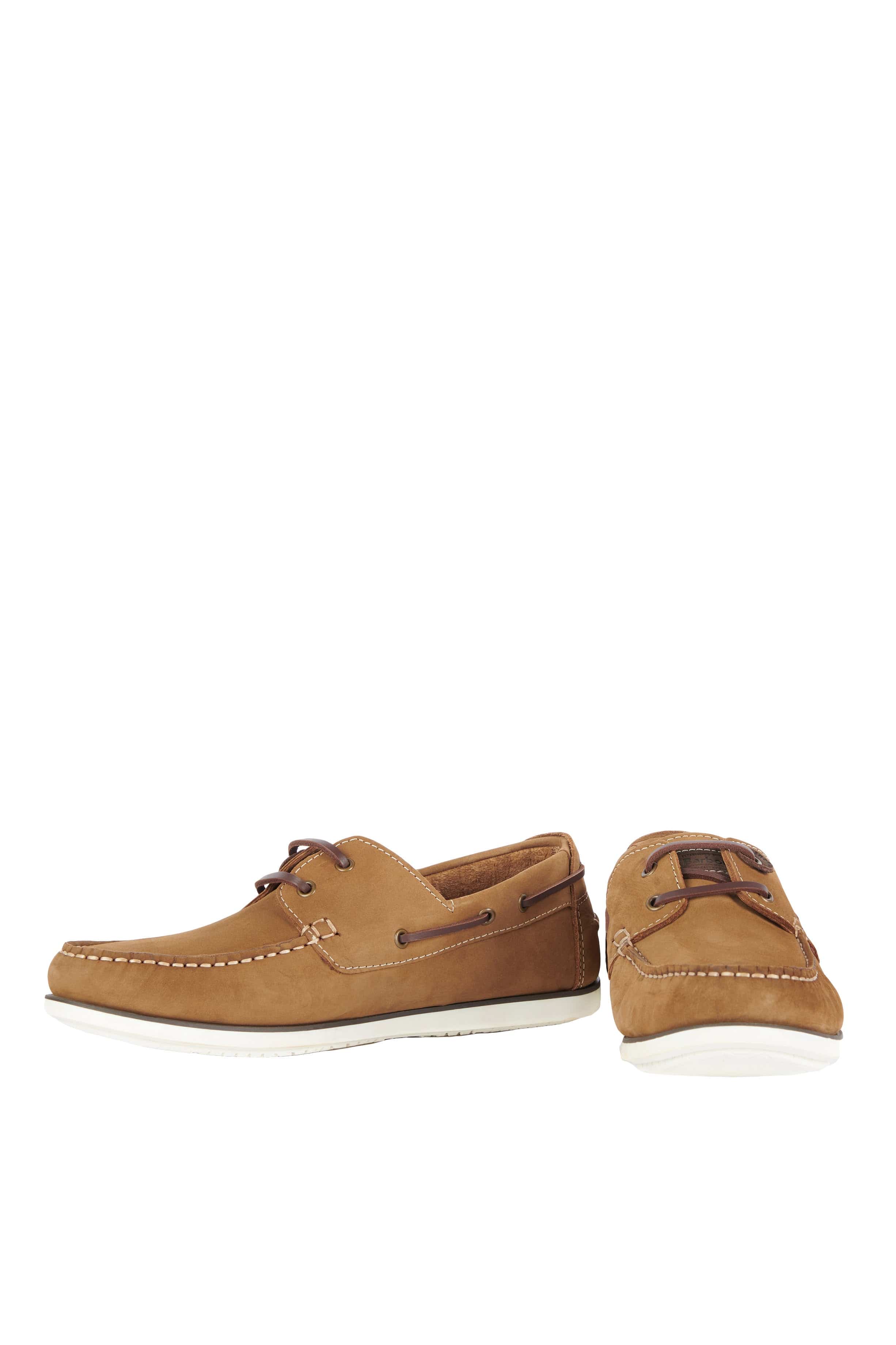 Barbour Wake Boat Shoes - Russet