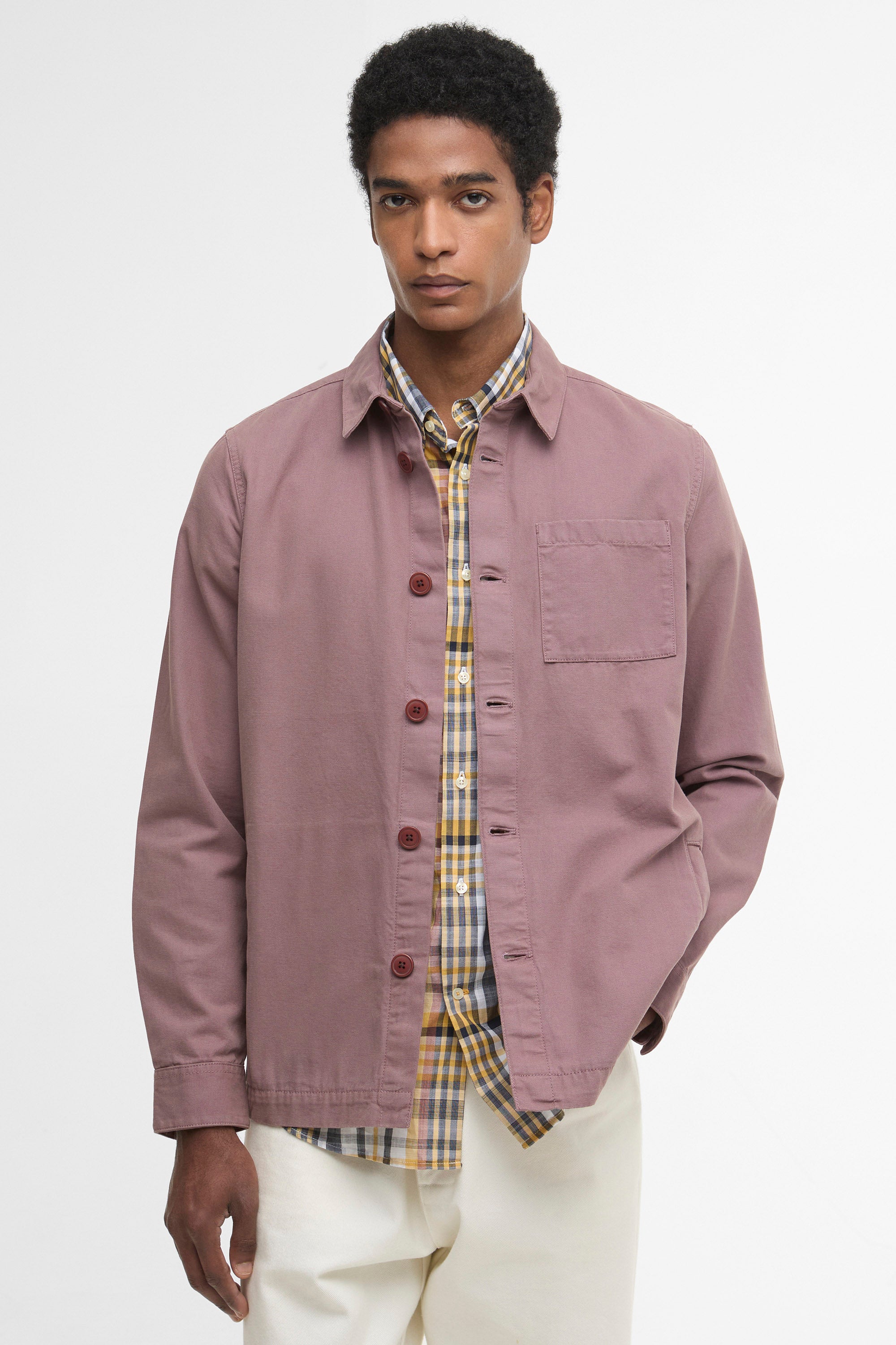 Barbour Washed Overshirt - Peppercorn