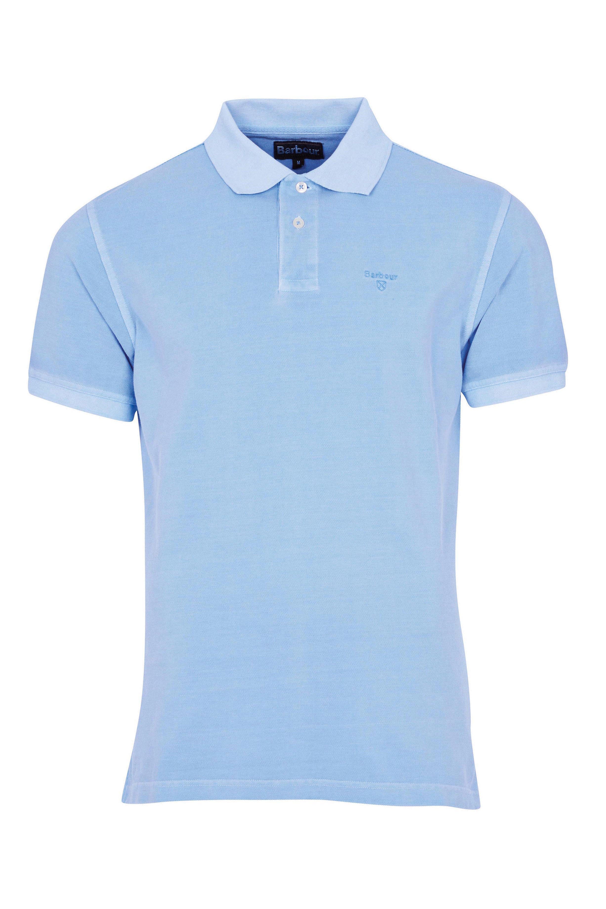 Barbour Washed Sports Polo - Sky