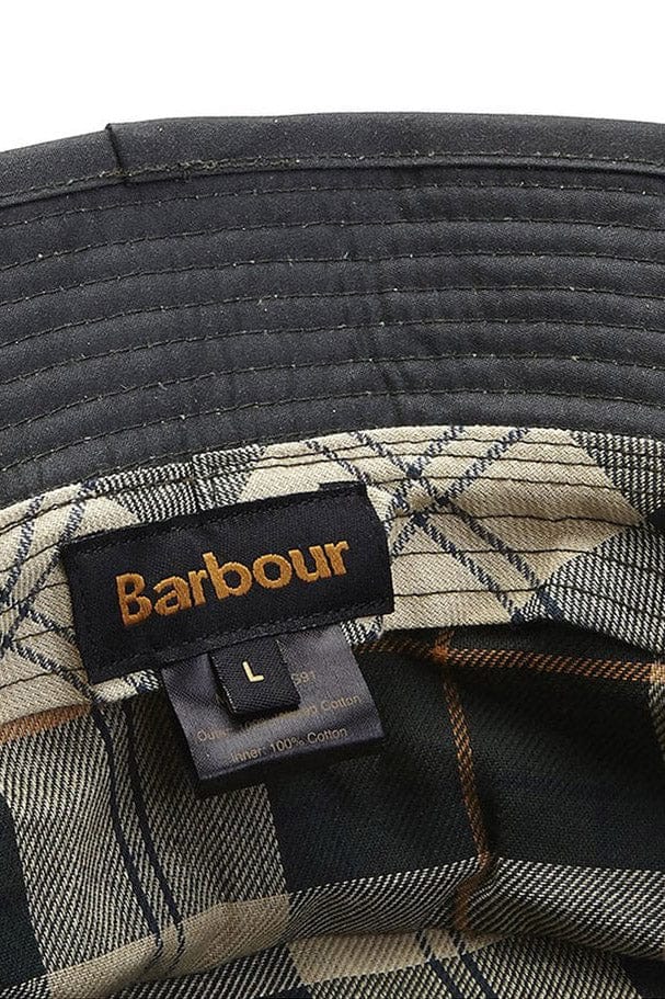 Barbour Wax Bucket Hat - Sage