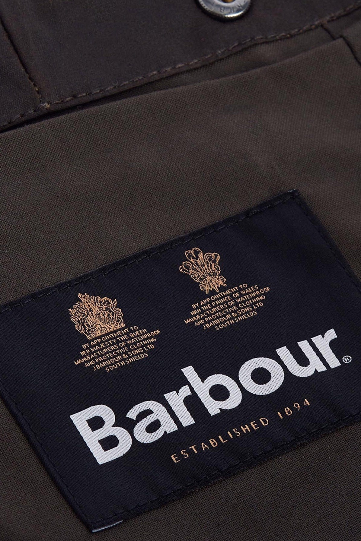 Barbour Waxed Cotton Plain Hood - Olive MHO0035_OL71_OS