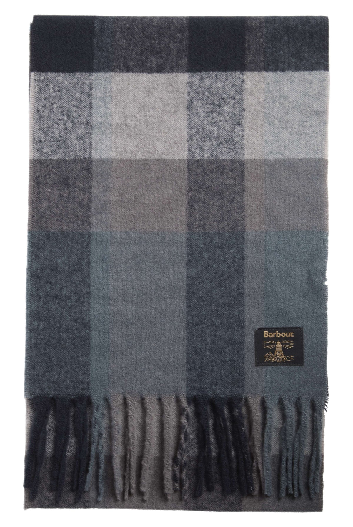 Barbour Westerdale Check Scarf - Dark Slate/Smoke USC0391_GY91_OS