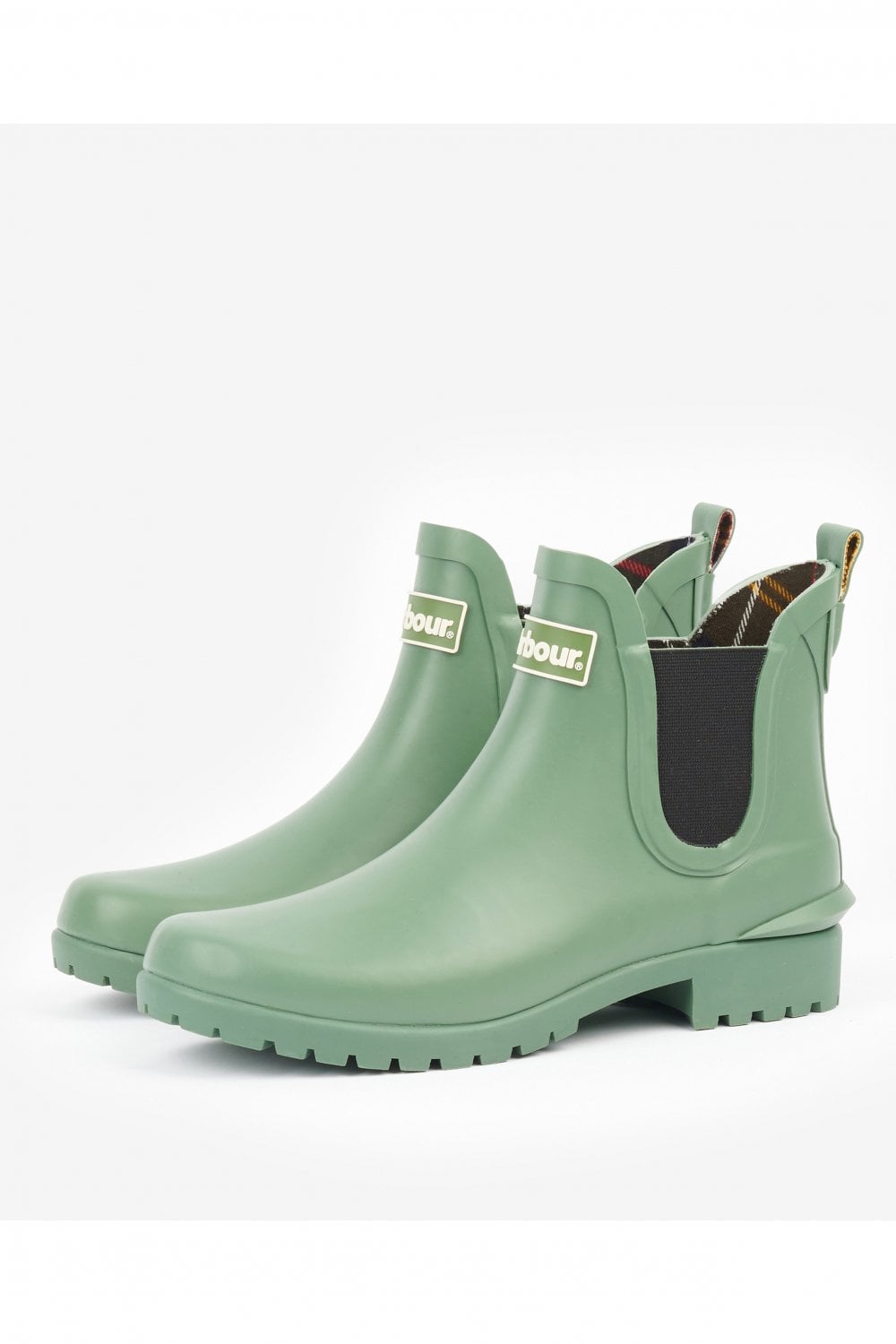 Barbour Wilton Short Wellies - Pea Green