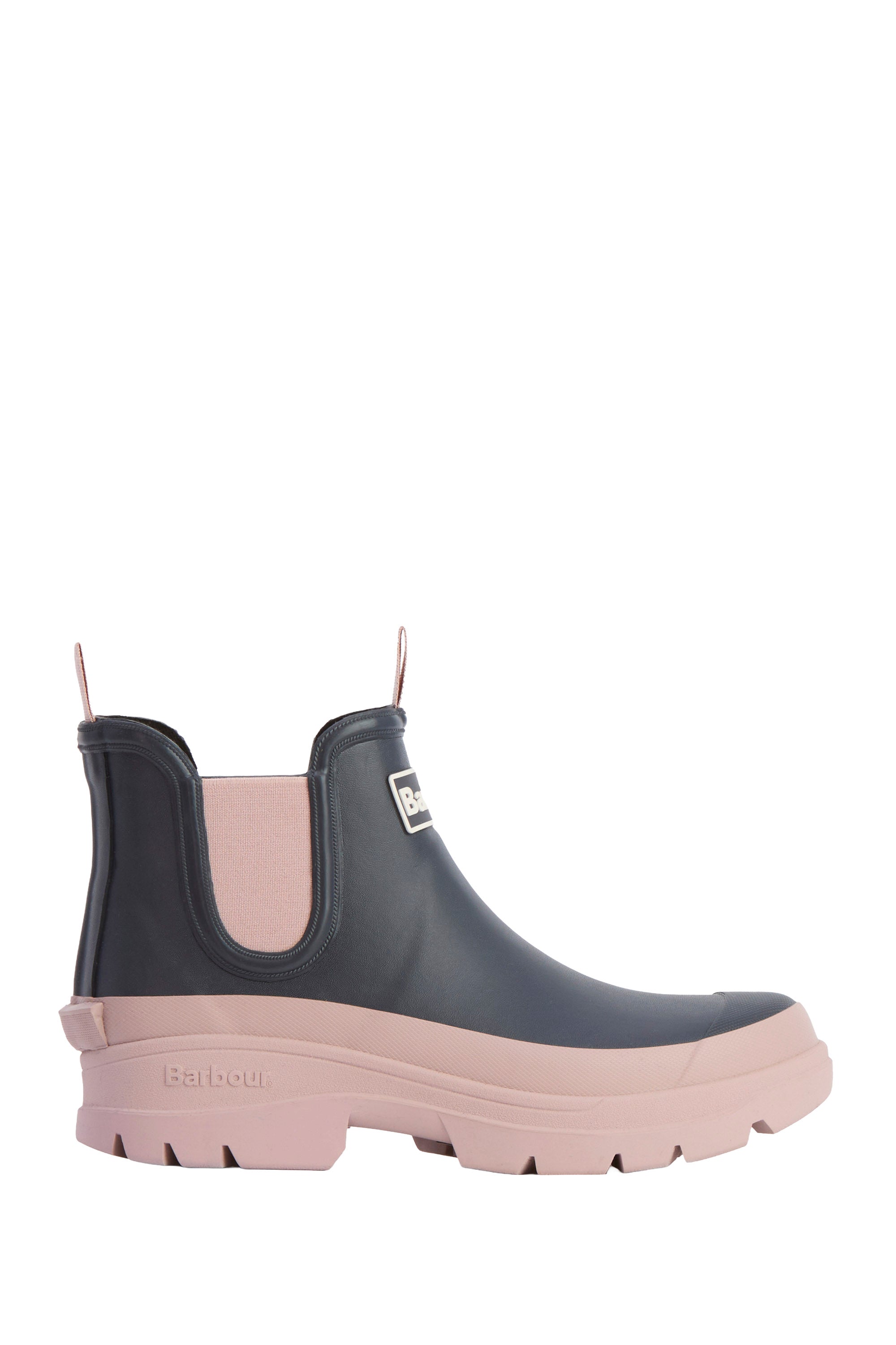 Barbour Womens Nimbus Chelsea Wellington Boots - Dusky Grey/Gardenia Pink