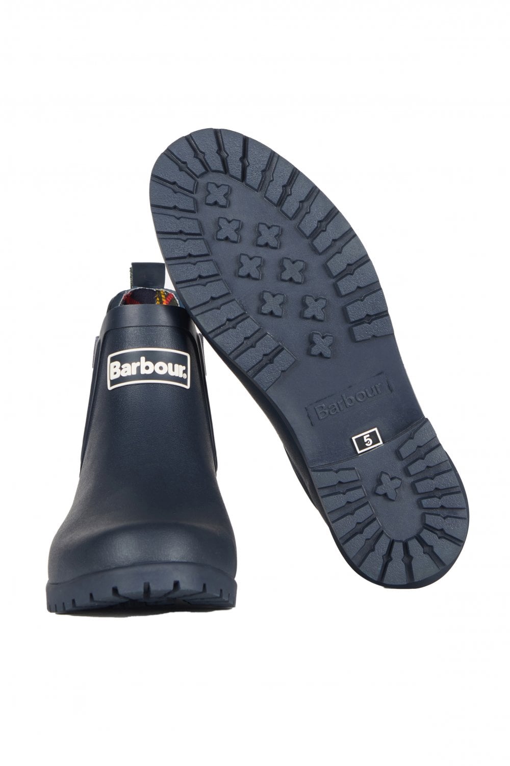 Barbour Womens Wilton Wellington Boots - Navy