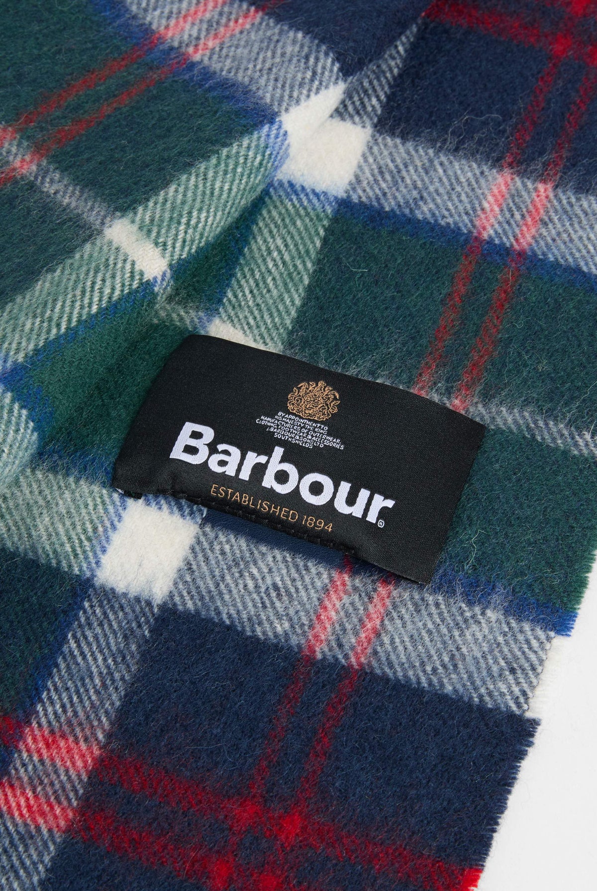 Barbour Wool & Cashmere Scarf - Evergreen Tartan USC0002_TN57_OS