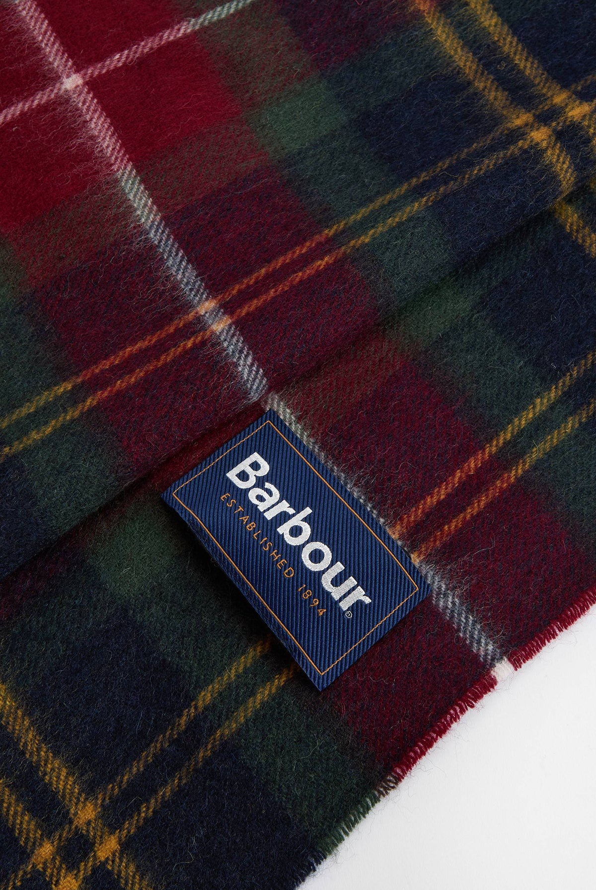 Barbour Wool & Cashmere Scarf - Winterberry Tartan USC0002_TN69_OS