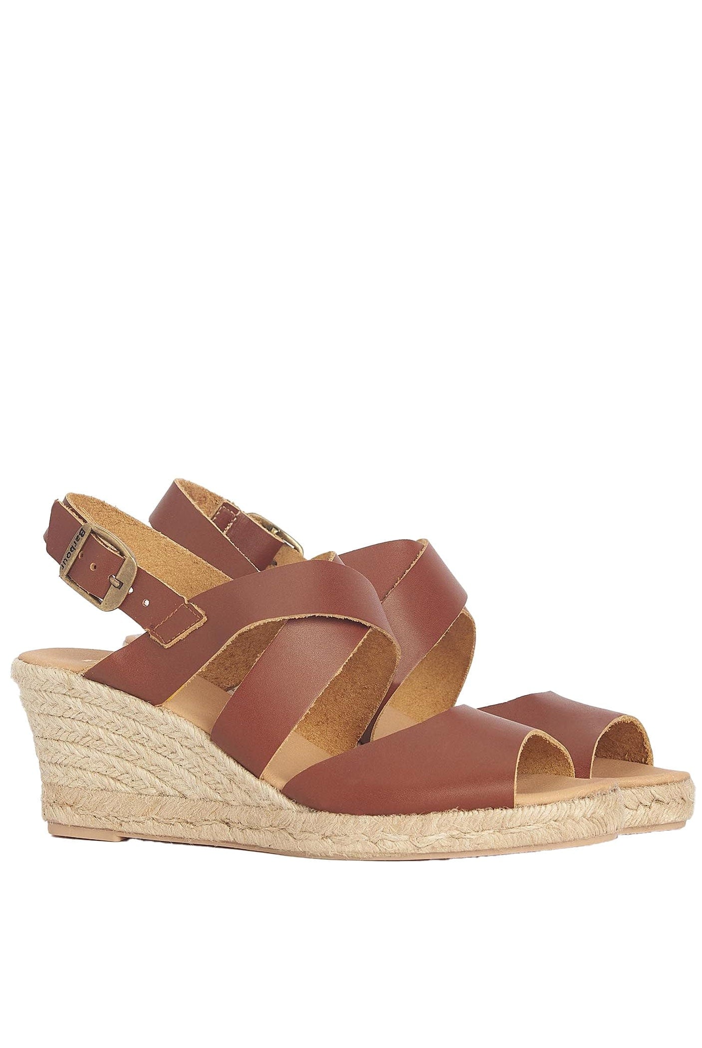 Barbour Yolanda Espadrille Wedges - Tan