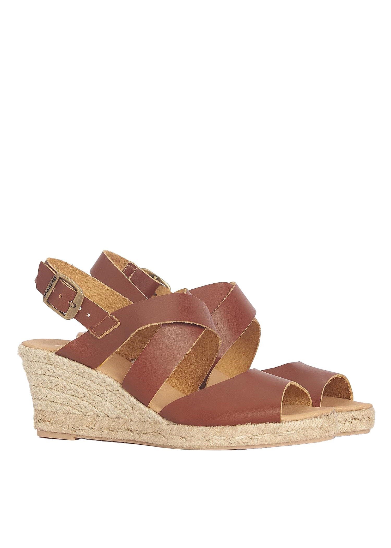 Barbour Yolanda Espadrille Wedges - Tan