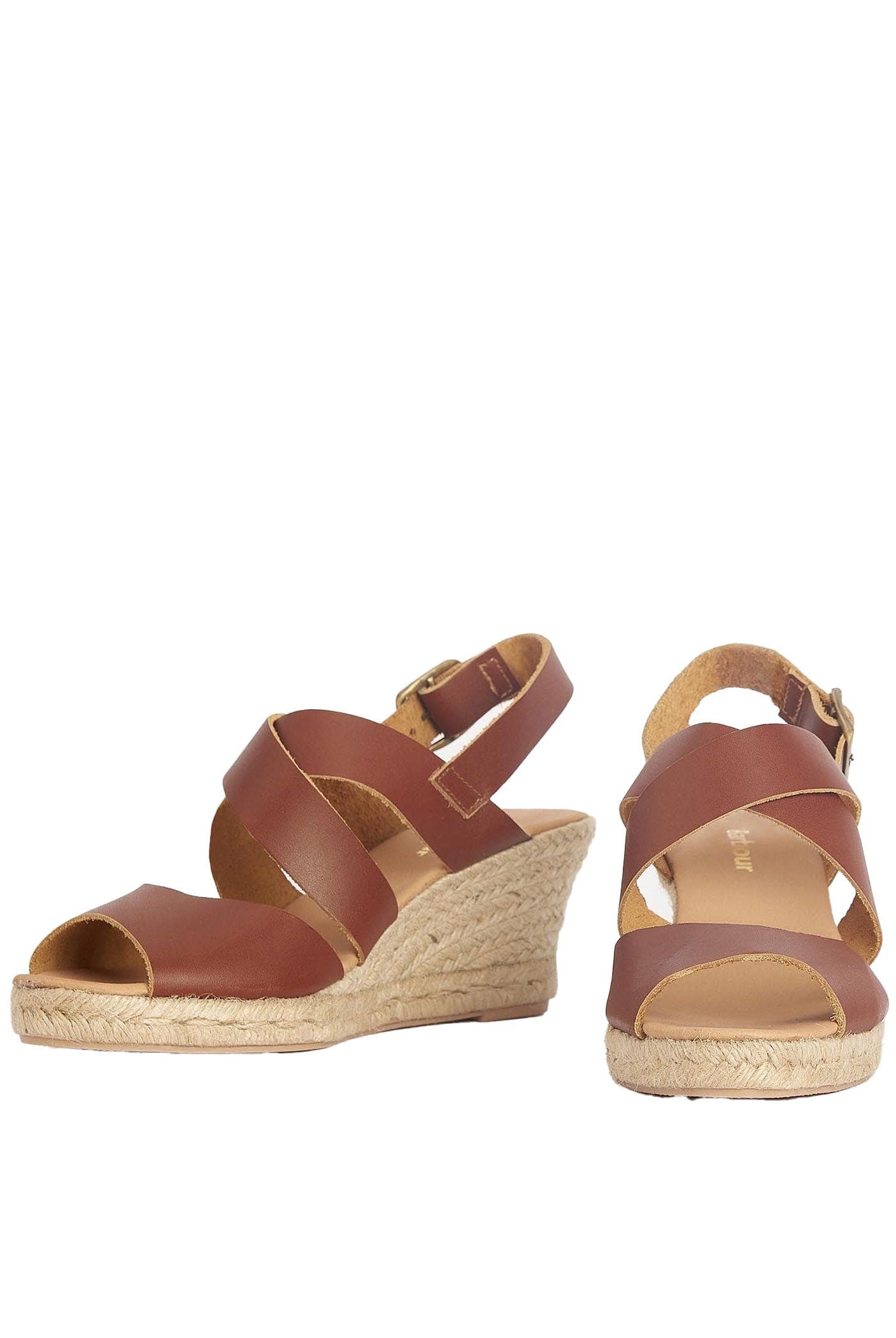 Barbour Yolanda Espadrille Wedges - Tan