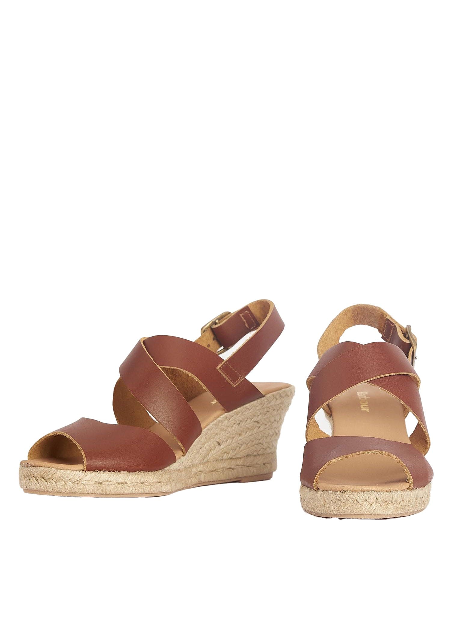 Barbour Yolanda Espadrille Wedges - Tan