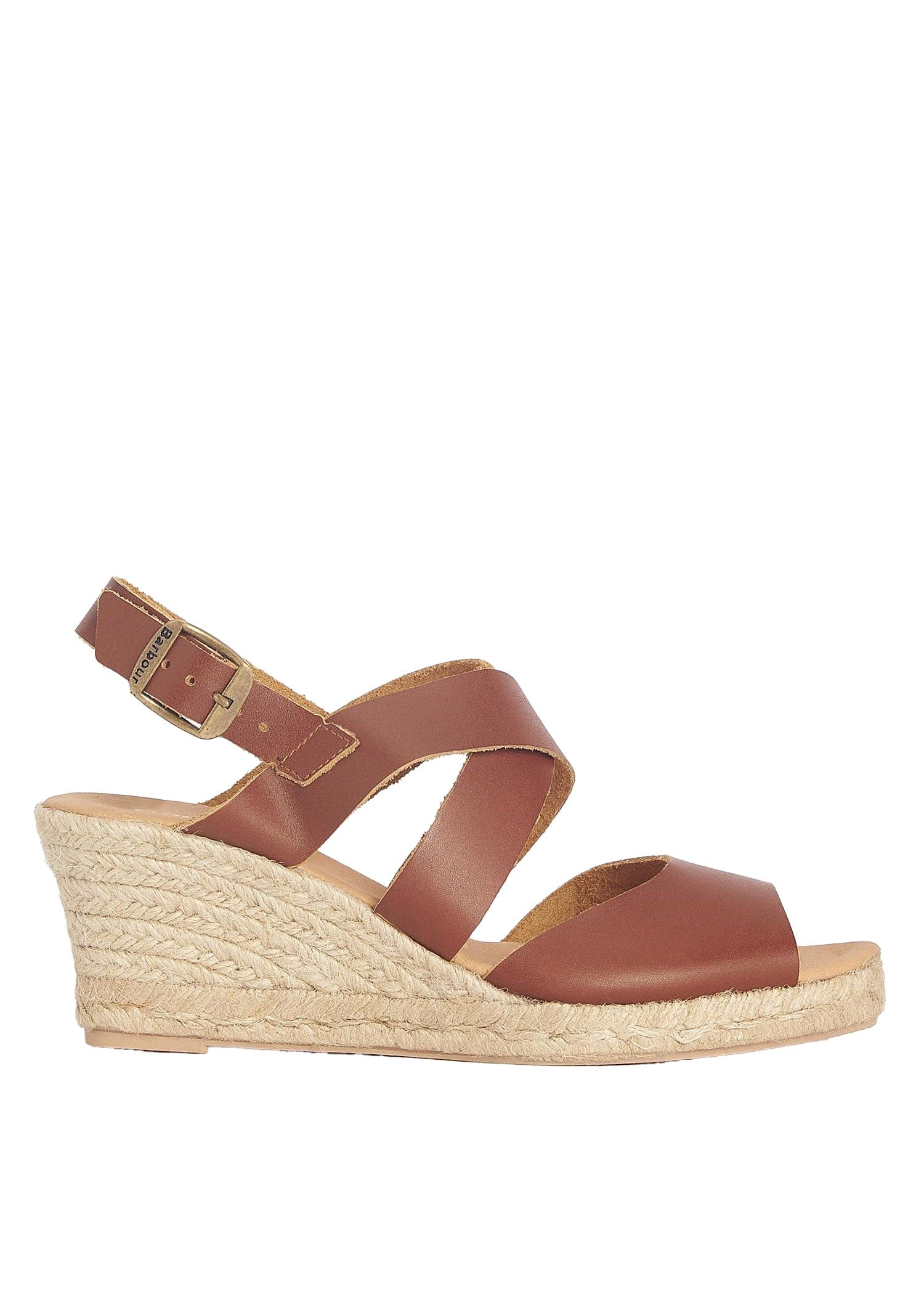 Barbour Yolanda Espadrille Wedges - Tan