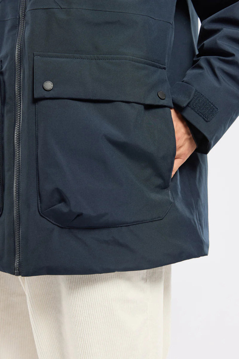 Bermudes Hardwood Waterproof Parka Jacket - Navy