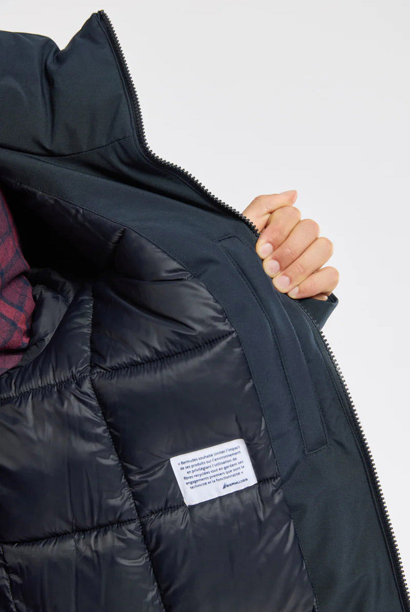 Bermudes Hardwood Waterproof Parka Jacket - Navy