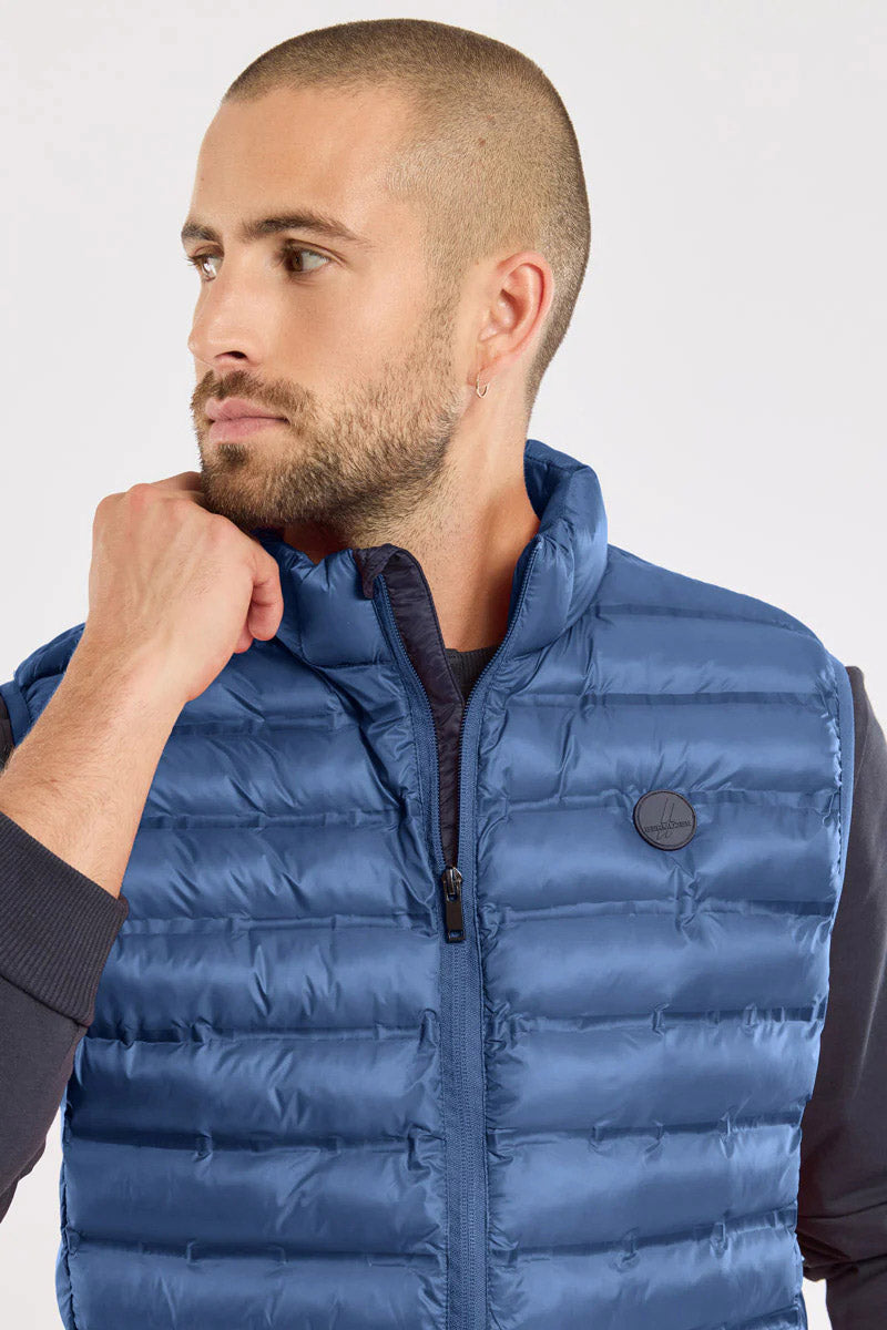 Bermudes Horsbord Water-Repellent Quilted Gilet - Atlantique