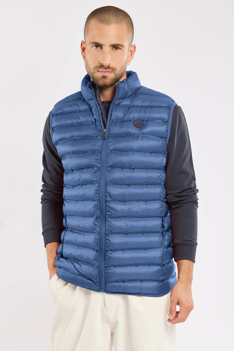 Bermudes Horsbord Water-Repellent Quilted Gilet - Atlantique