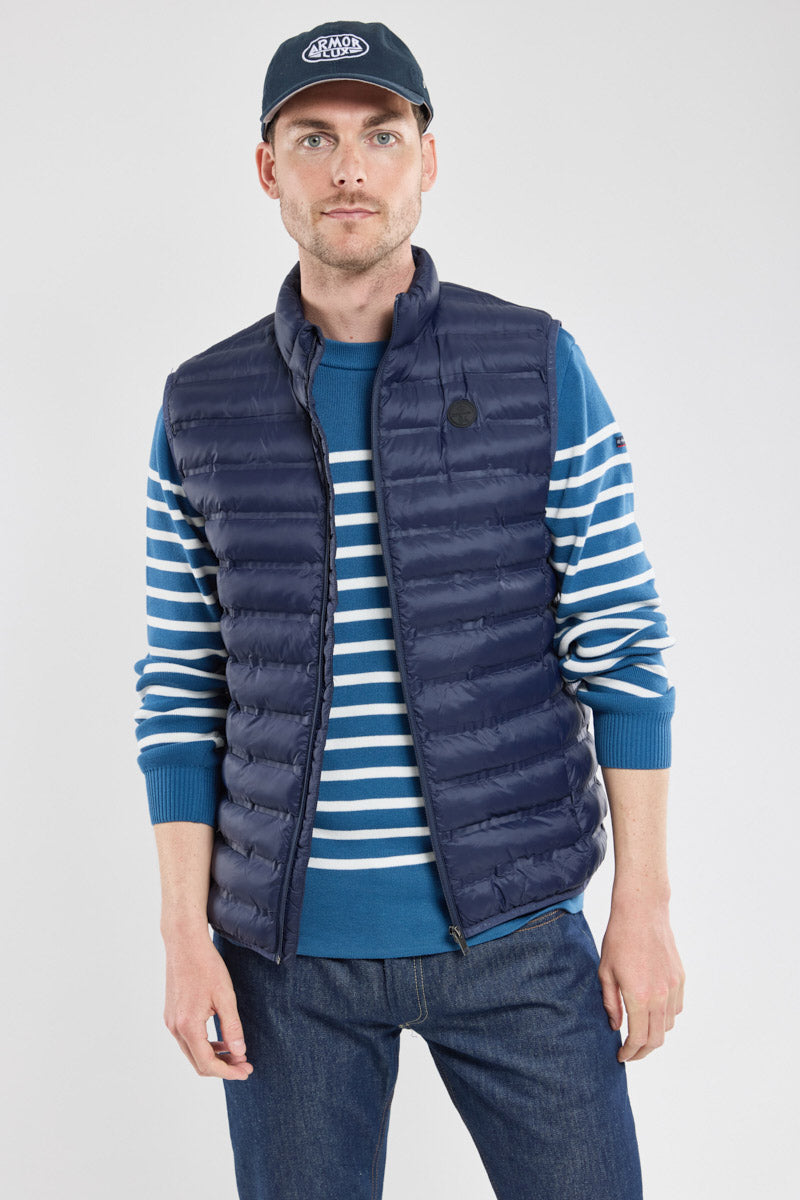 Bermudes Horsbord Water-Repellent Quilted Gilet - Navy