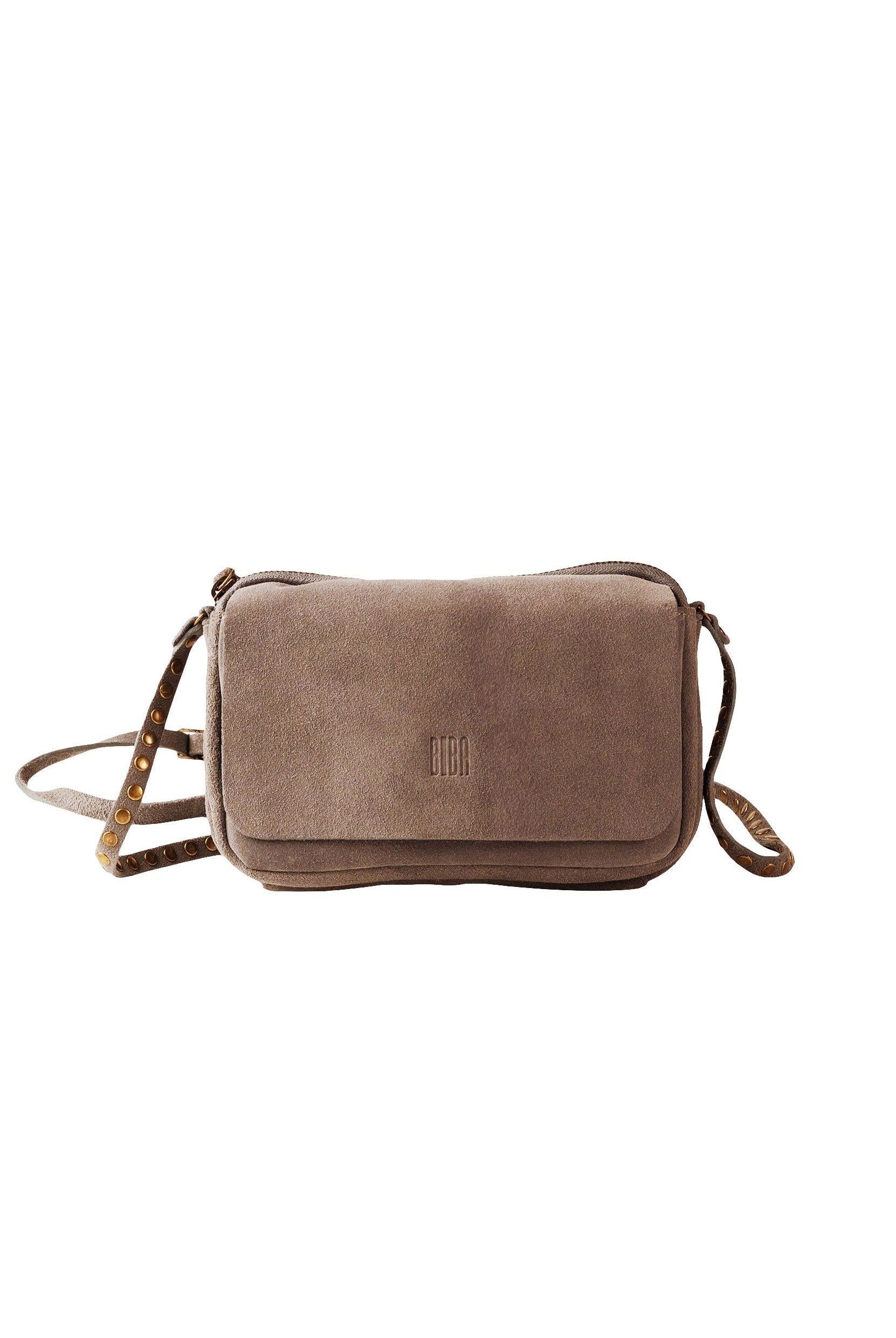 BIBA Bewton Suede Crossbody Bag - Taupe BET12L_TAUPE_OS