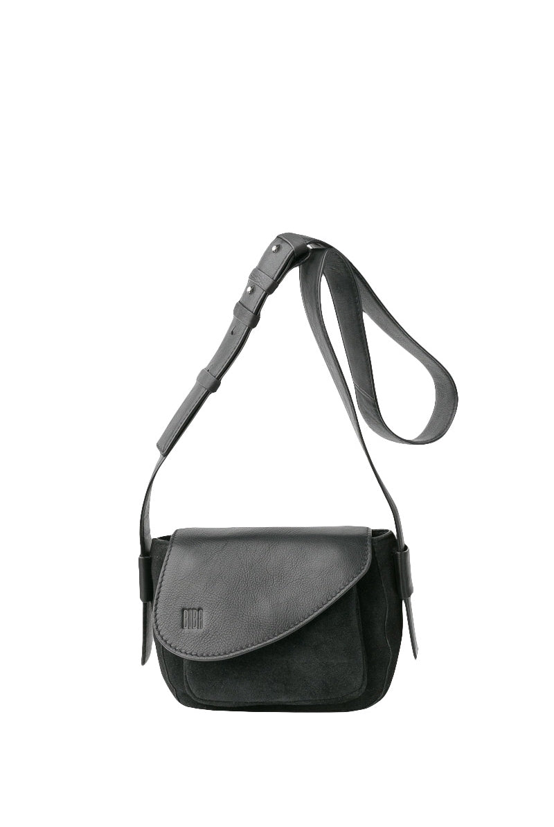 BIBA Blunt Leather Cross Body Bag - Black BLT2L_BLACK_OS